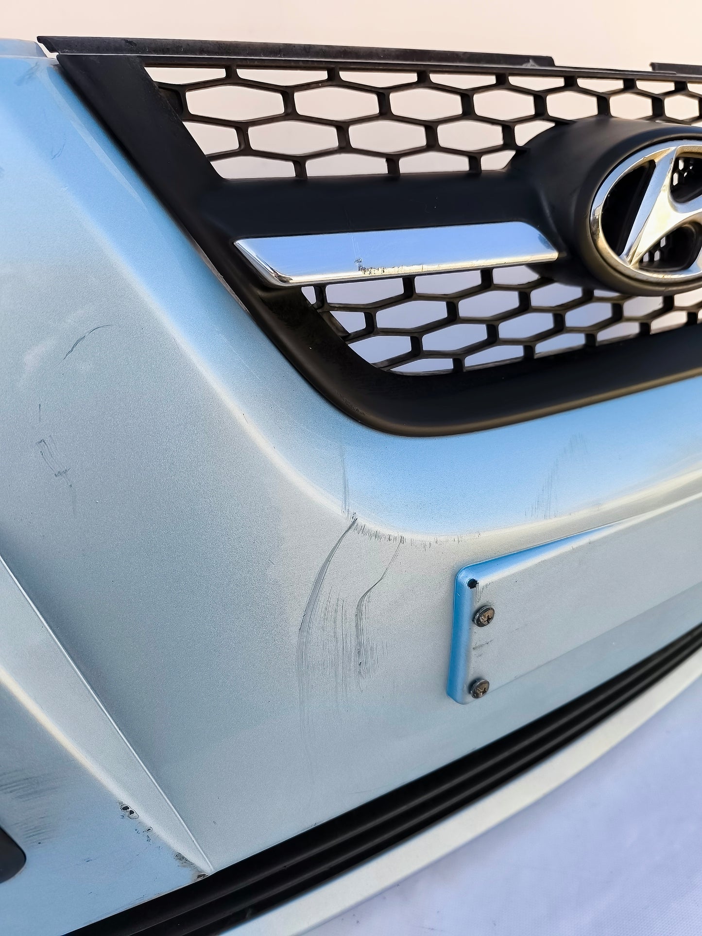 Hyundai Atos 2005 ecoAG6692 hellblaue Frontstoßstange