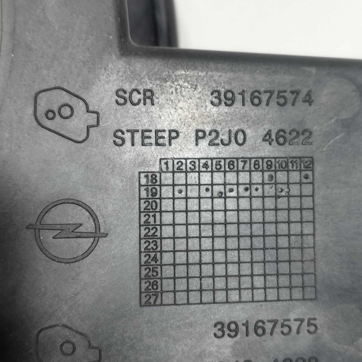 Sportellino carburante grigio scuro Opel Corsa F 2021 cod: 39167574 ecoAC14591