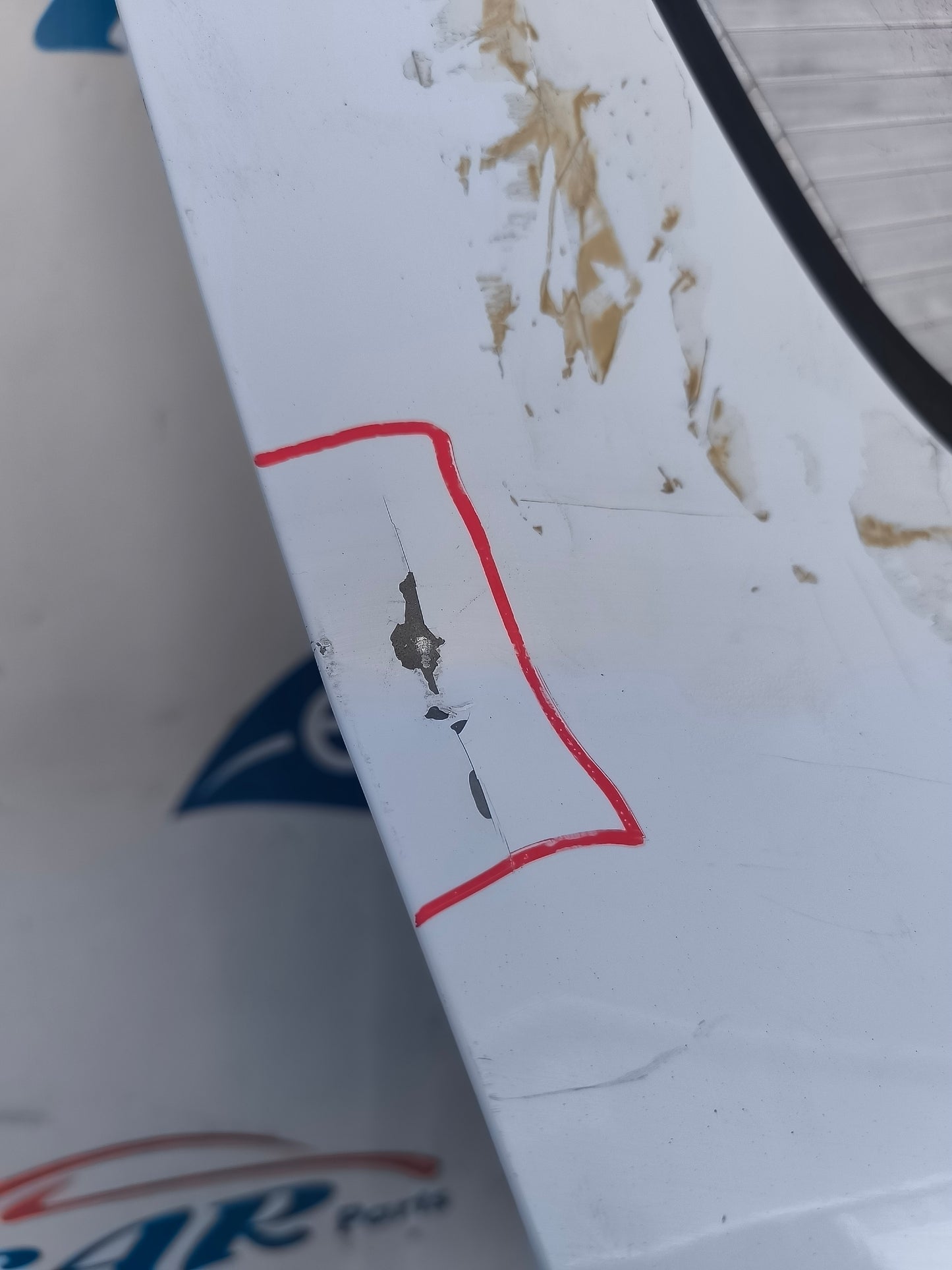 Rear right door white Dacia Sandero 2012 ecoAG5881