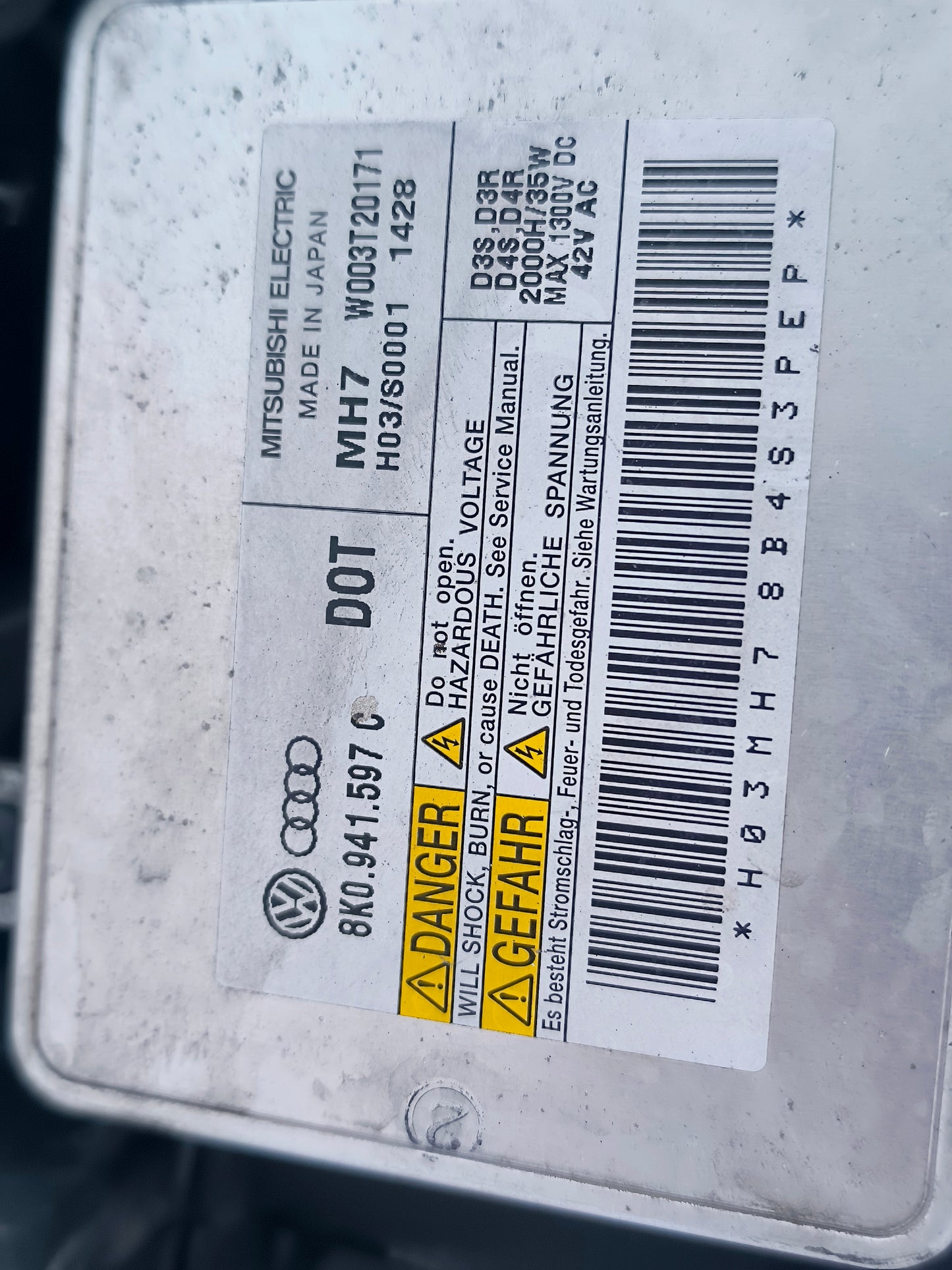 Fanale anteriore dx Audi A4 B8 Xenon /  Led 2011 Cod. 0301240272 ecoAG6370