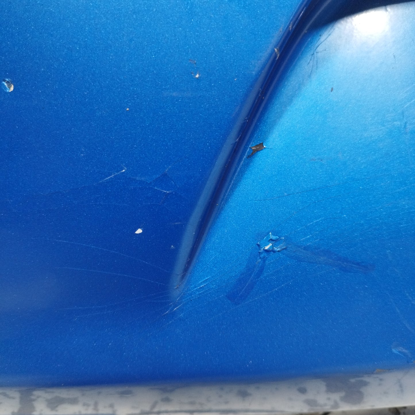 Heckstoßstange in Elektrischblau für Hyundai i10 2008 ecoAC9783