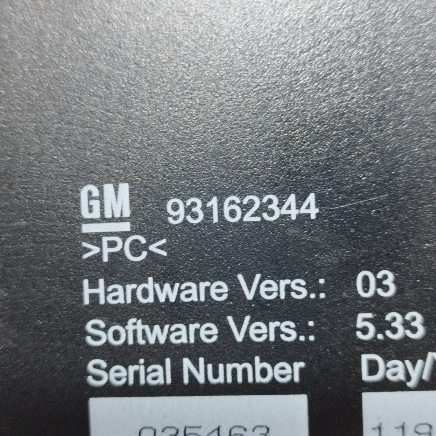 Hood opening control unit Opel Tigra Cabrio 2005 code: 93162344 ecoAC10295