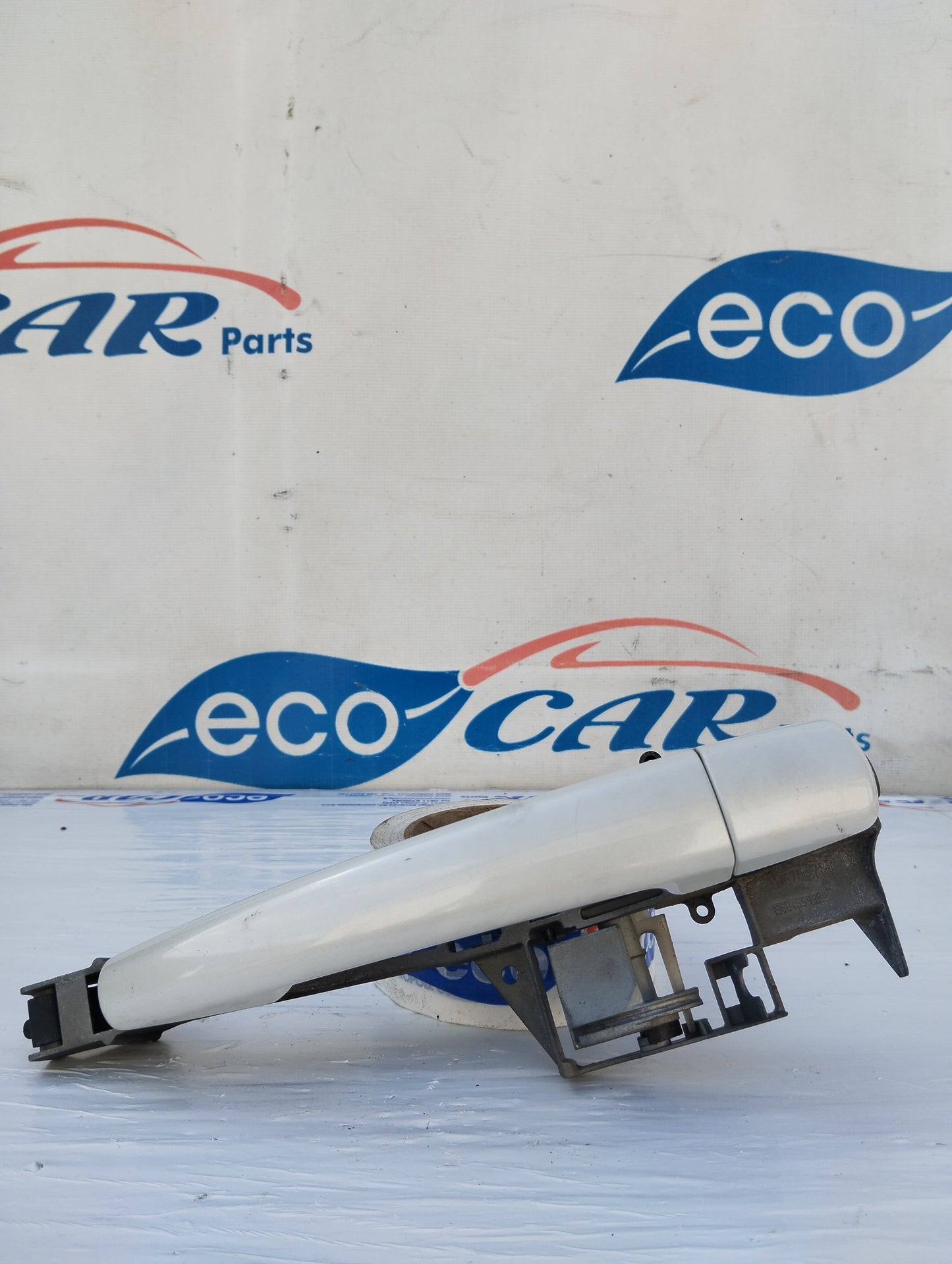 Front left external handle white Peugeot 3008 2012 Cod. 9684559980 ecoAG5682