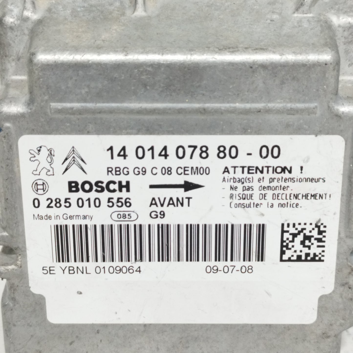 Centralina airbag Fiat Scudo 2008 cod: 0285010557 ecoAC8873