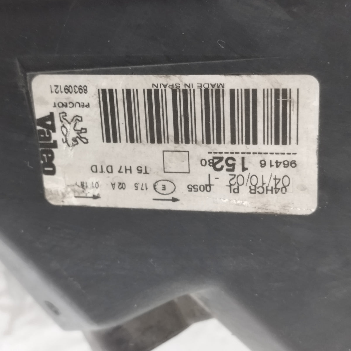 Fanale anteriore dx Peugeot 307 I serie 2001-2005 cod: 89309121 ecoAC16616