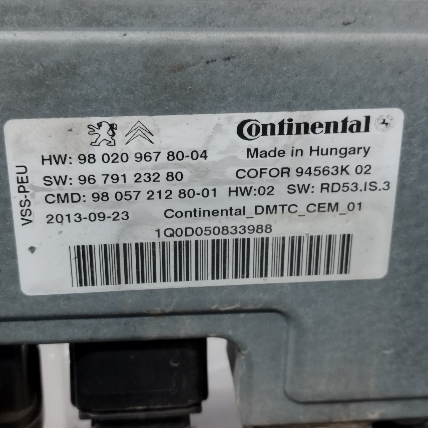 Centralina start e stop Citroen C4 Grand Picasso 1.6 D 2013 Cod: 9802096780-04 ecoAC14105