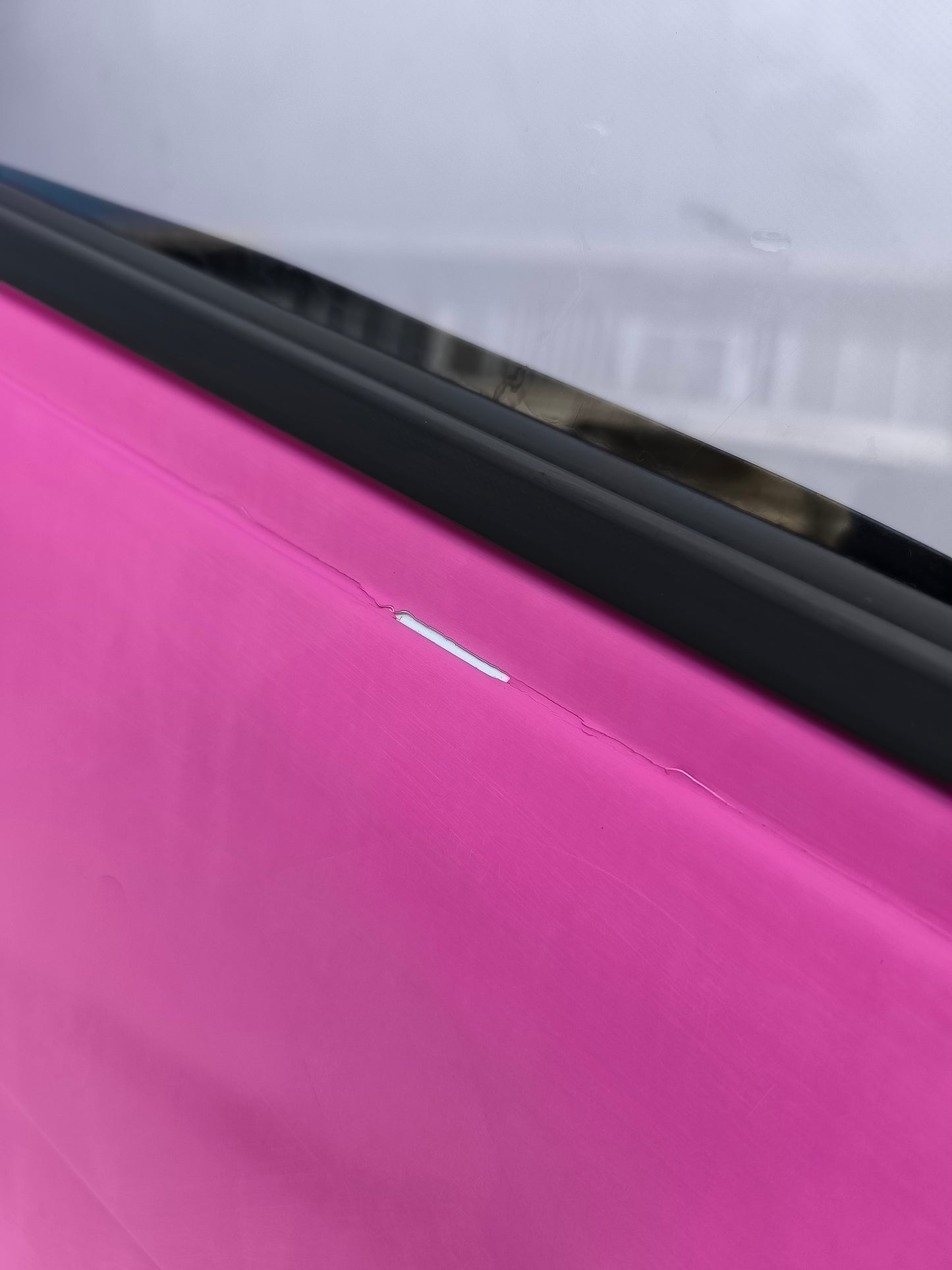 Linke Tür, rosa Piaggio Porter, Baujahr 1998, ecoAG7293