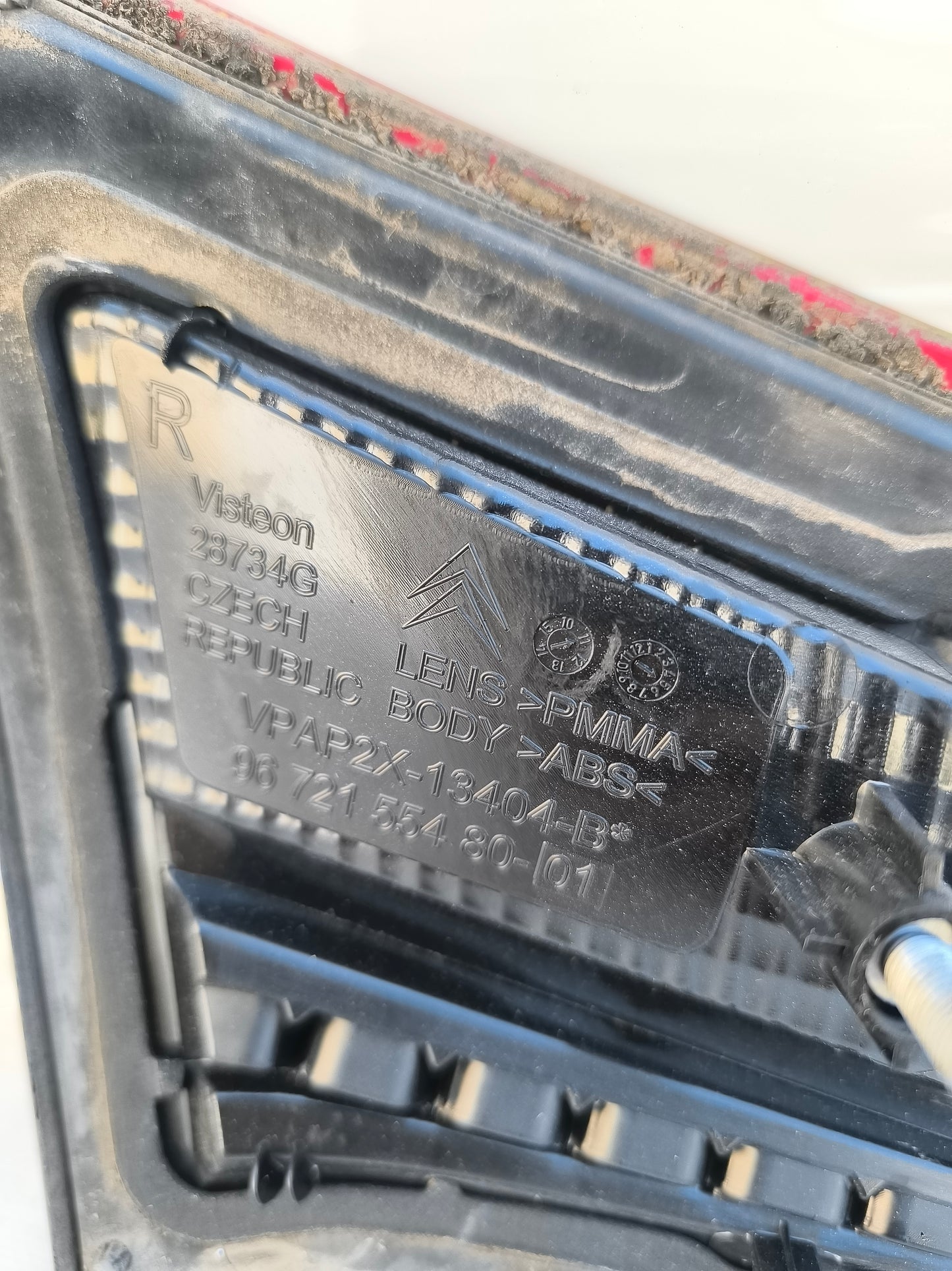 Fanale posteriore interno dx Citroën C4 anno 2011 ecoAG8273
