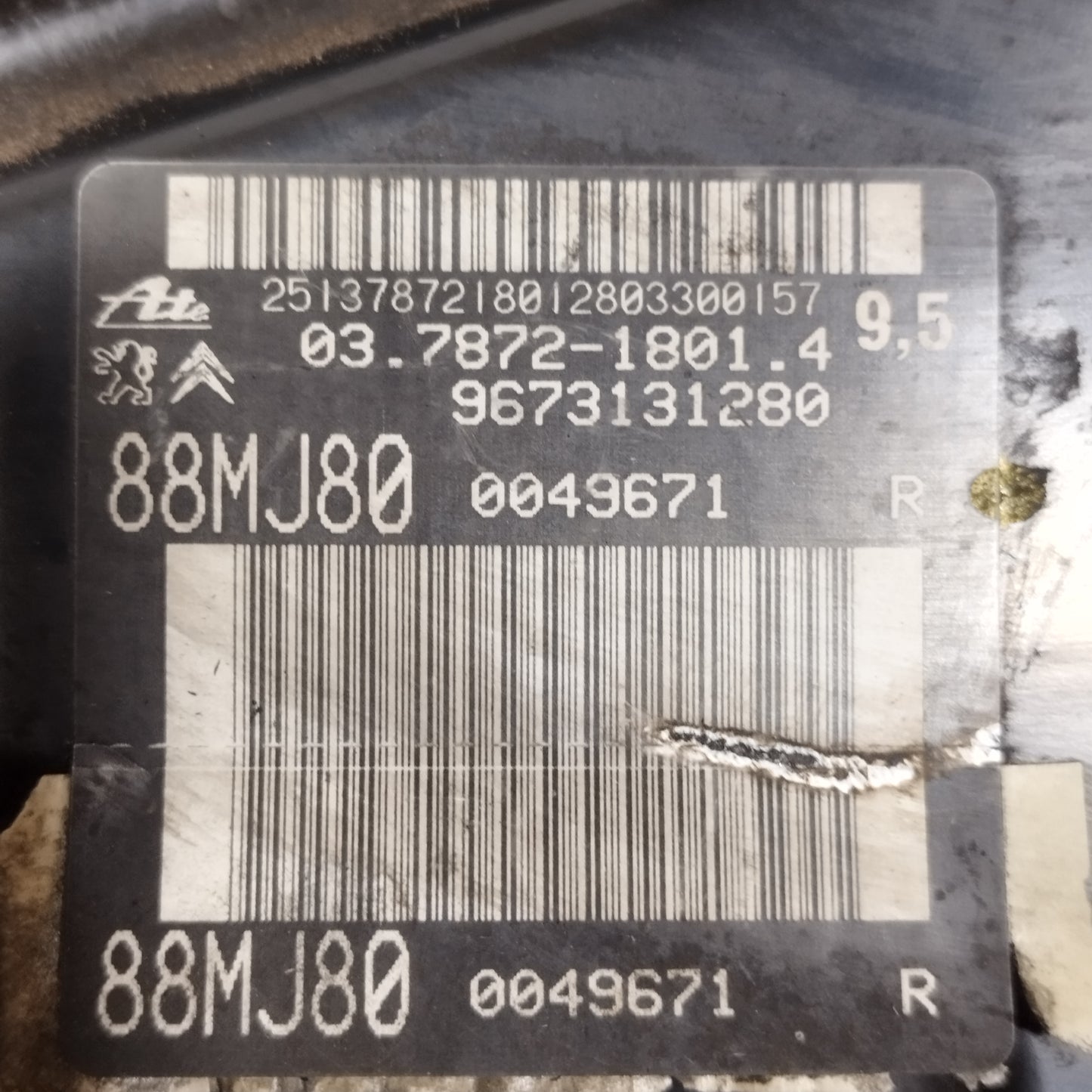 Bremskraftverstärker für Citroën C4 Grand Picasso 1.6D, Baujahr 2013, Teilenummer: 9673131280, ecoAC14118
