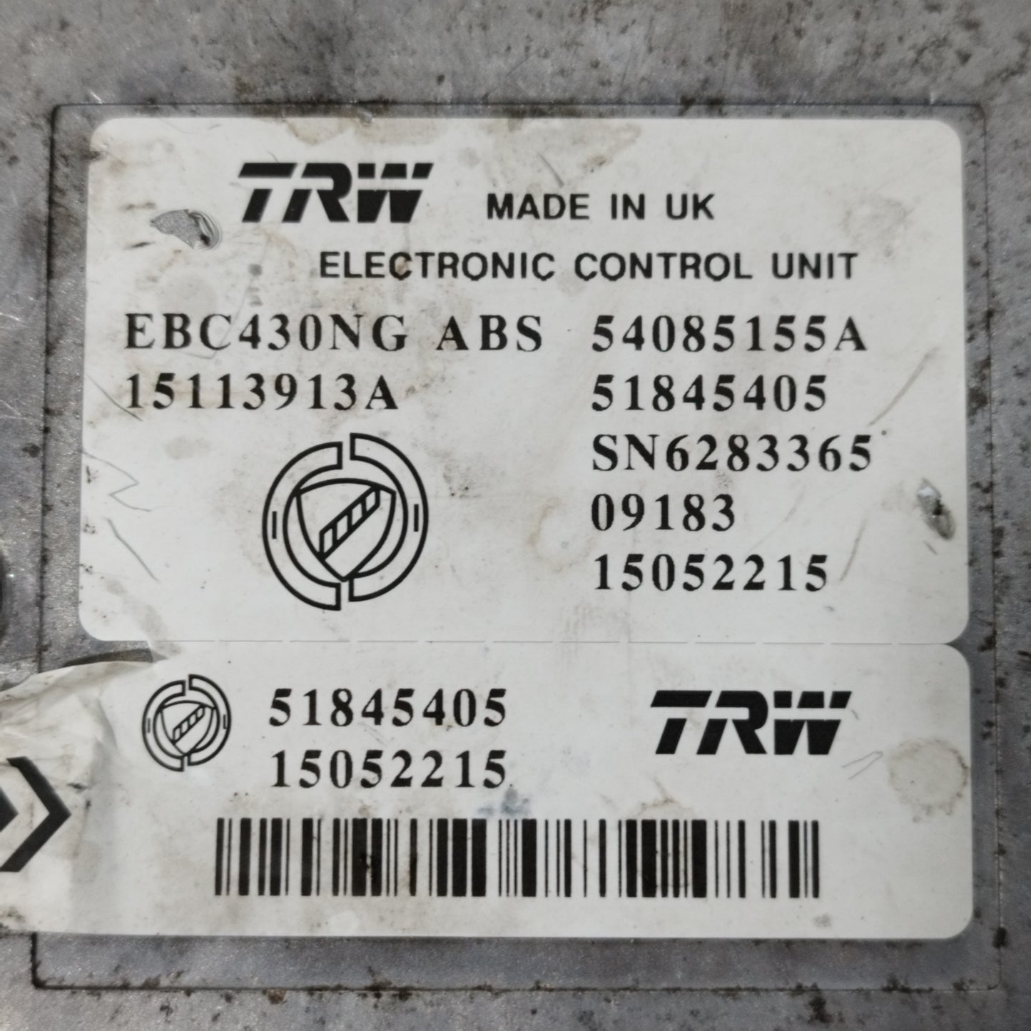 Pompa ABS Lancia Ypsilon 1.4 B 2008 cod: 54085155A ecoAC10162