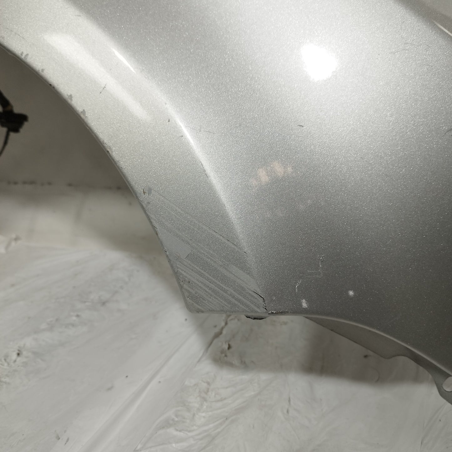 Rechter, silbergrauer Kotflügel für Fiat Panda 2008 ecoAC733