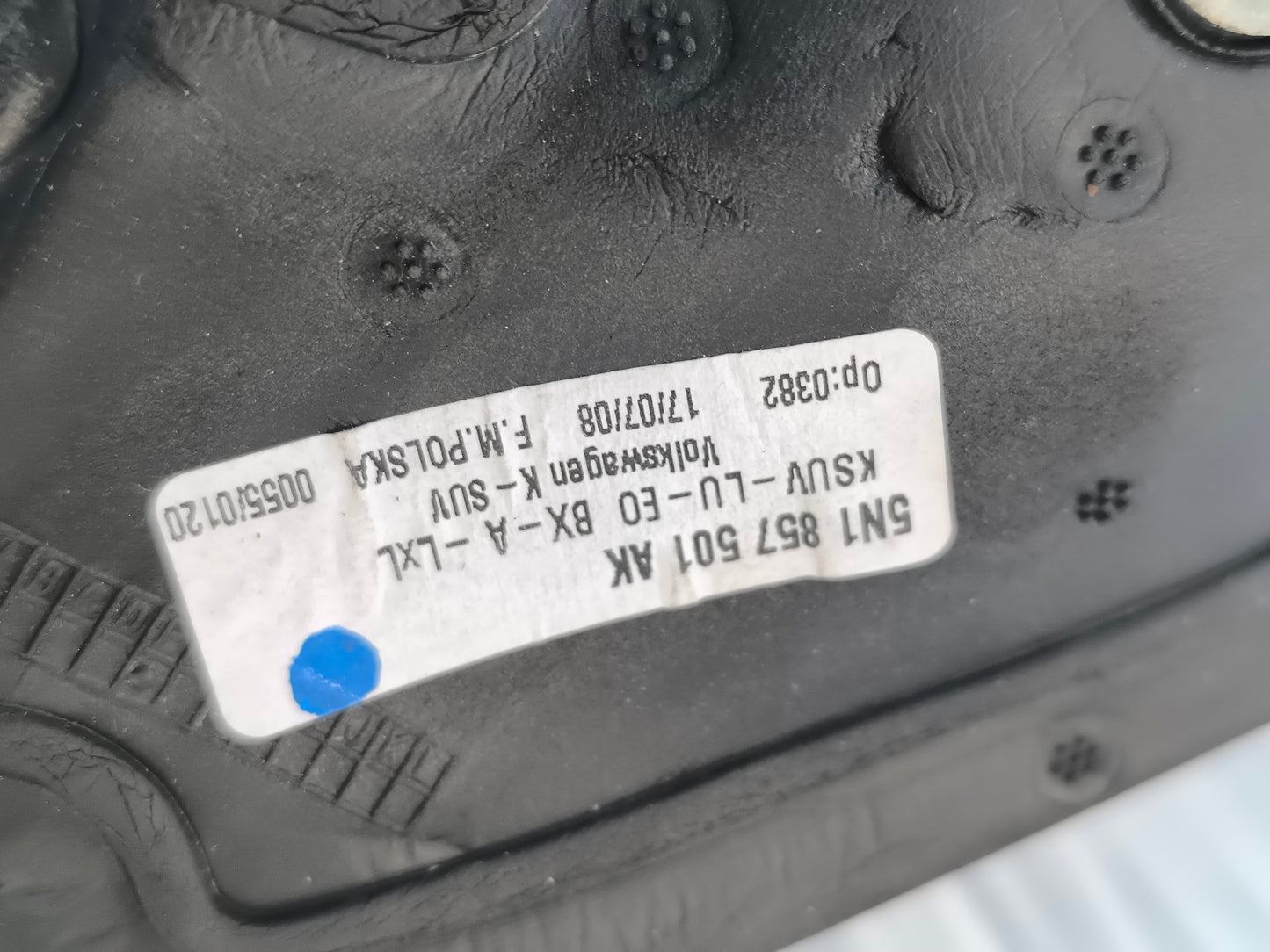 Specchietto sx Volkswagen Tiguan anno 2009 6 fili cod. 5N1857501AK ecoAG7492