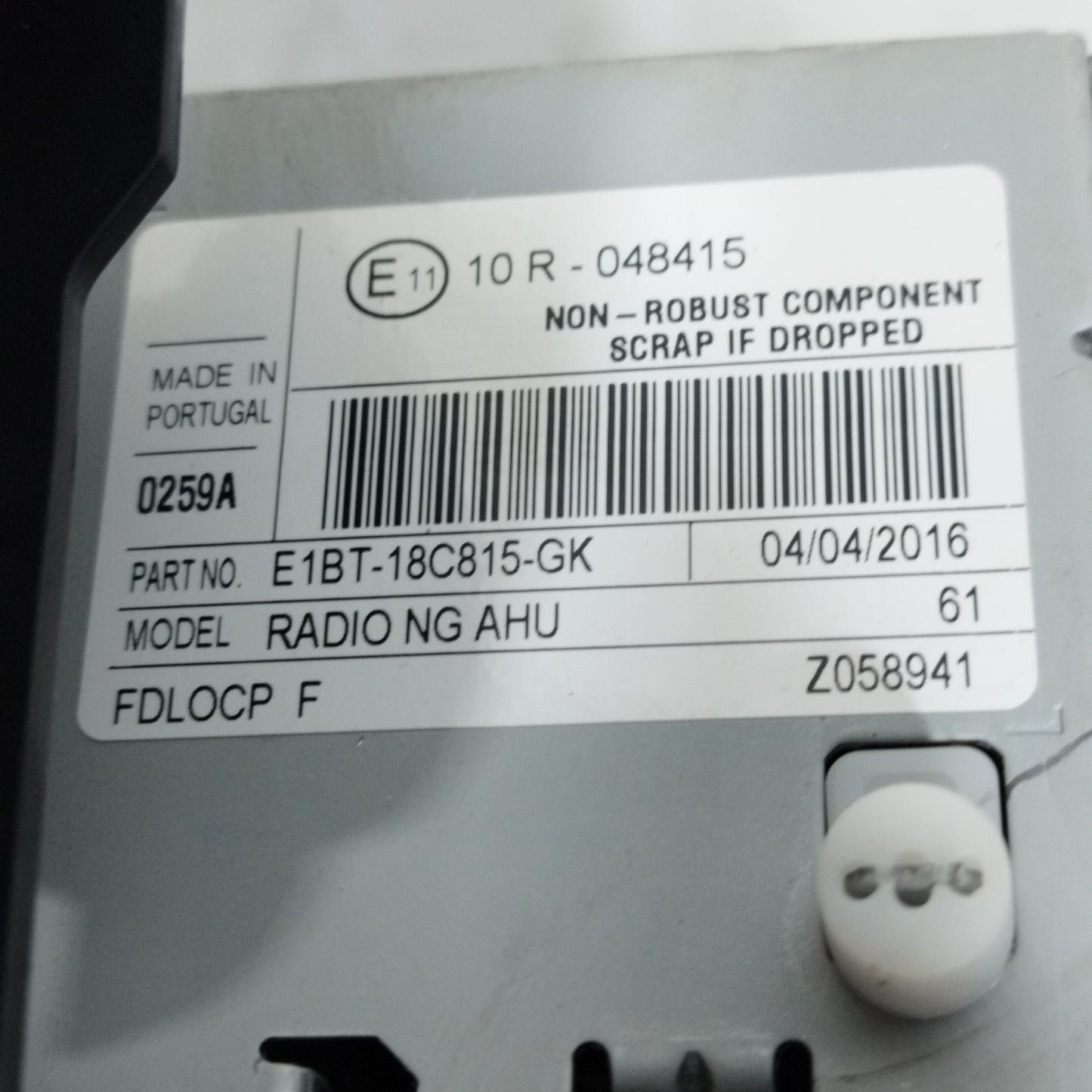 Car Radio with Display Ford Fiesta 2012 Cod: E1BT-18C815-GK ecoAC10680