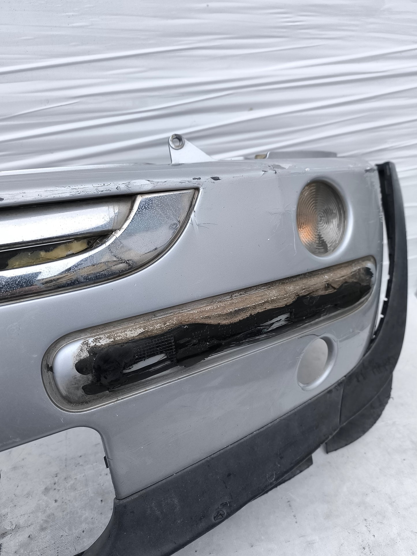 Paraurti anteriore Mini One / Cooper R50 2001-2006 grigio argento ecoAG8059