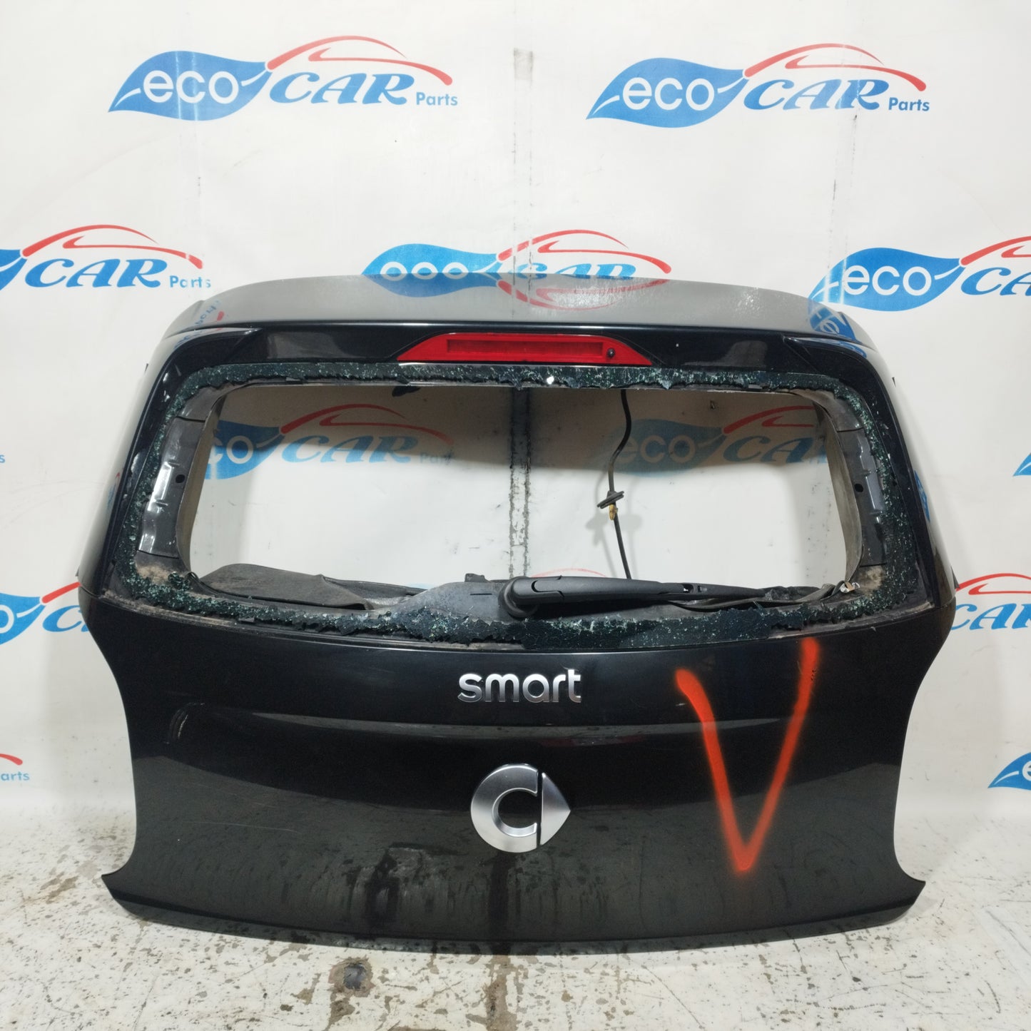 Black Rear Door Smart ForFour 453 2014 ecoAC10752