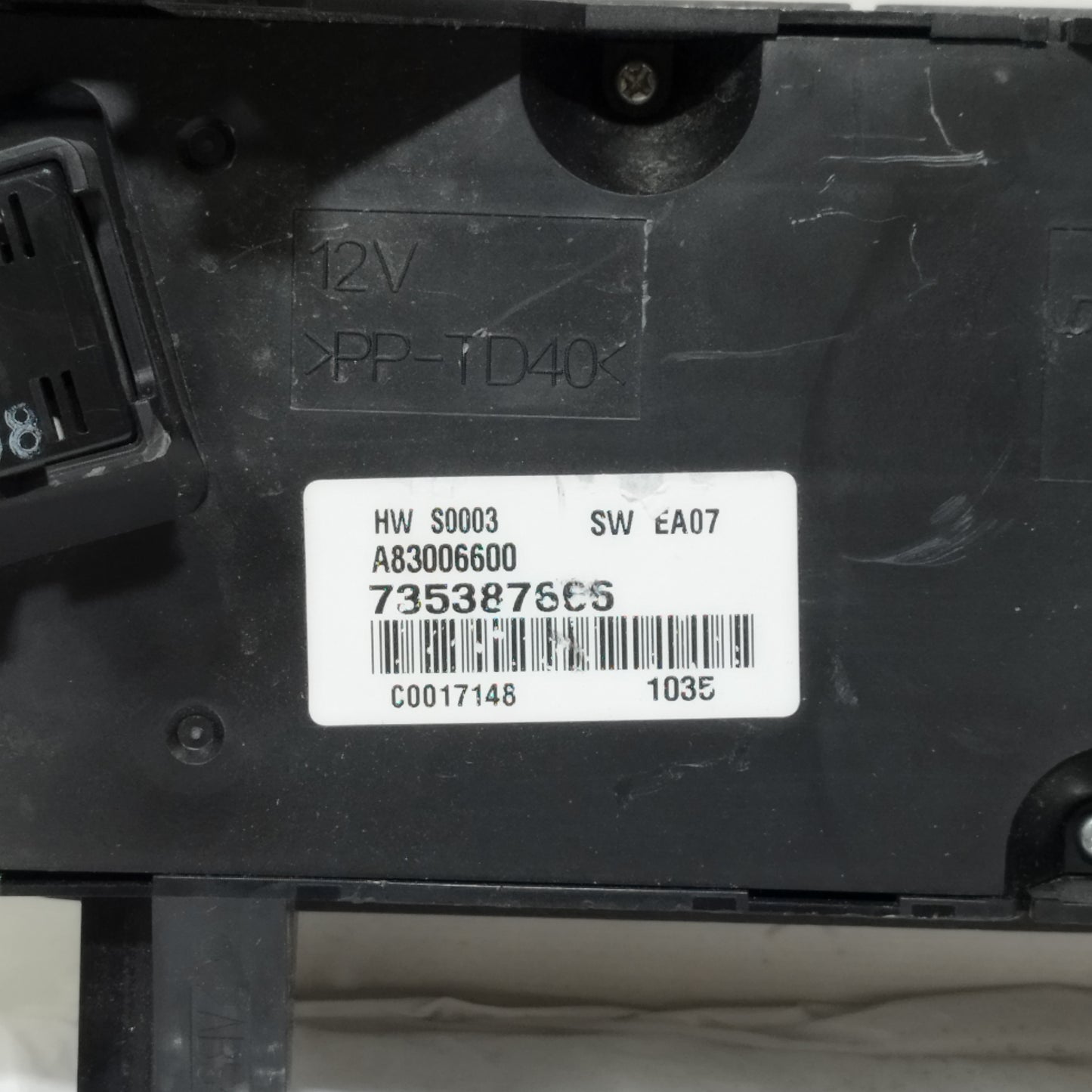 Pulsantiera comandi a / c Lancia Musa 2004-2012 cod: 735387666 ecoAC16106