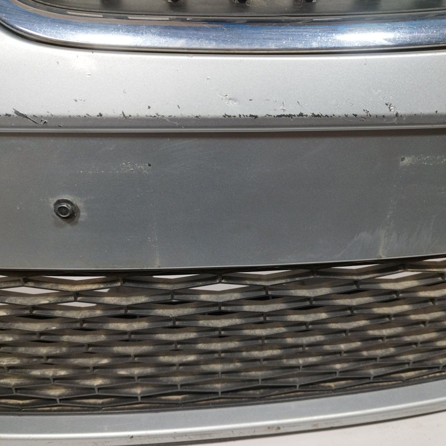 Front bumper silver grey Seat Ibiza 2012 ecoAC11431