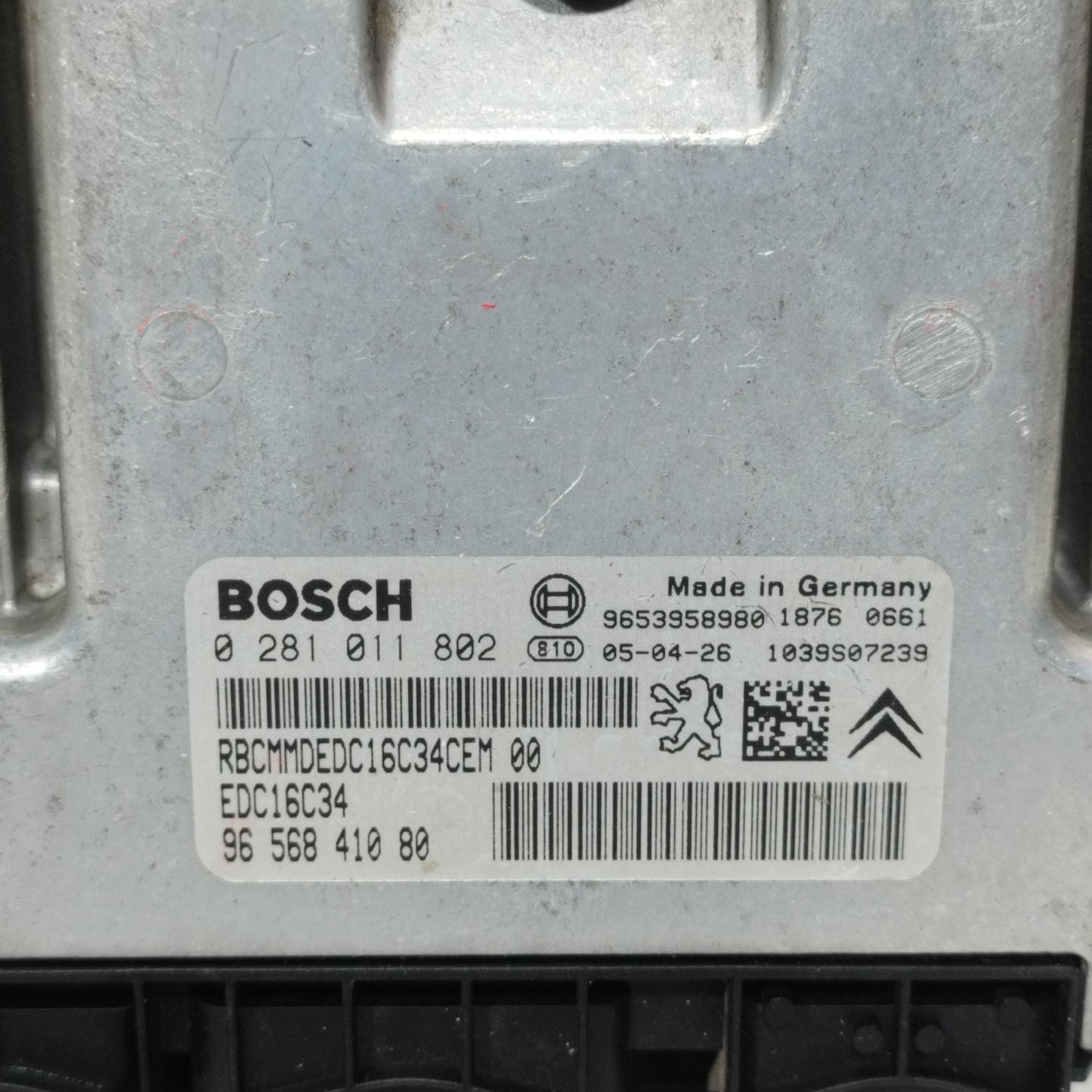 Zündanlage für Citroen Xsara Picasso 1.6 HDI, Baujahr 2005, Teilenummer: 0281011802 ecoAC9886