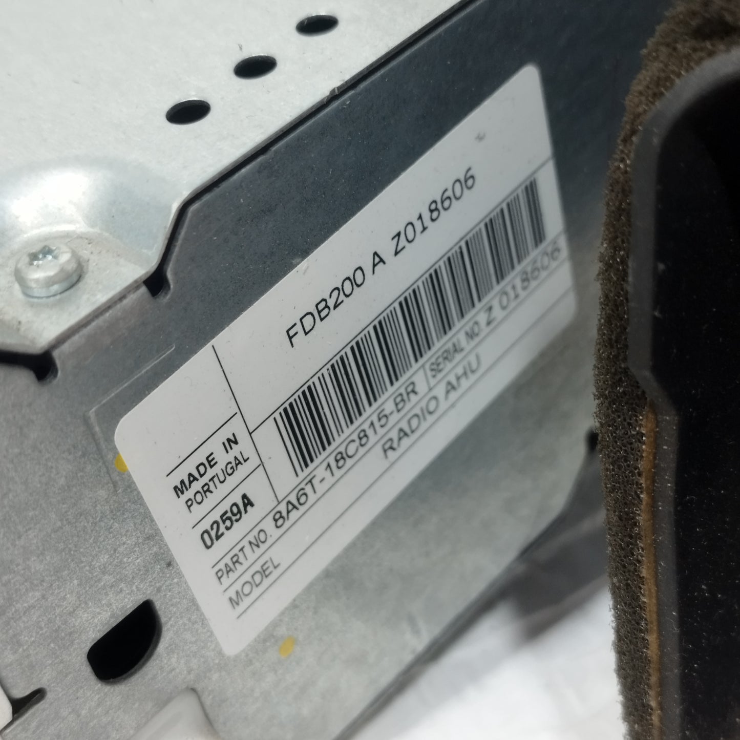 Autoradio Ford Fiesta 2010 Codice: 8A6T-18C815-BR ecoAC12274