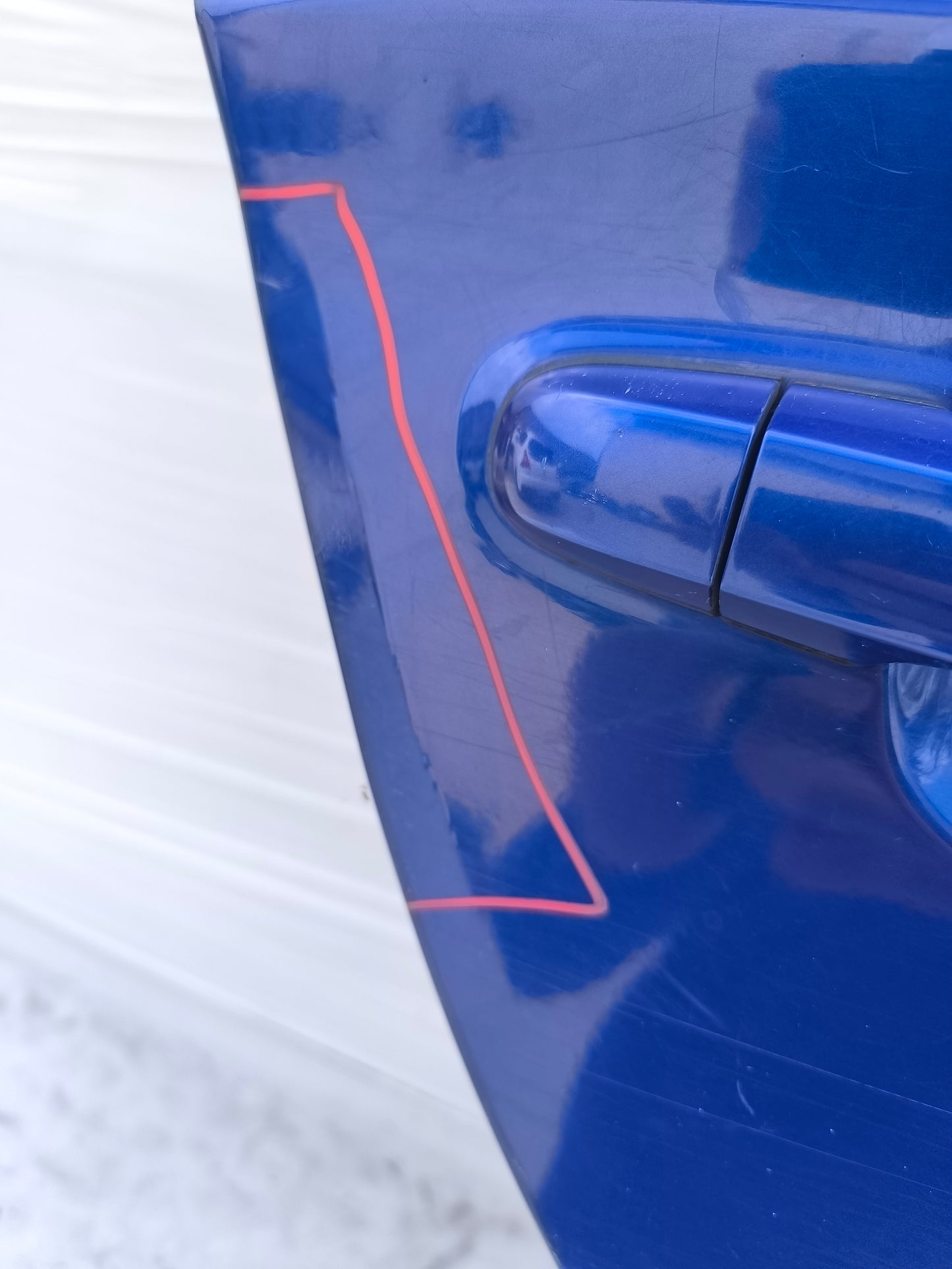 Sportello blu posteriore dx Hyundai I20 I serie 2008-2014 ecoAG8010