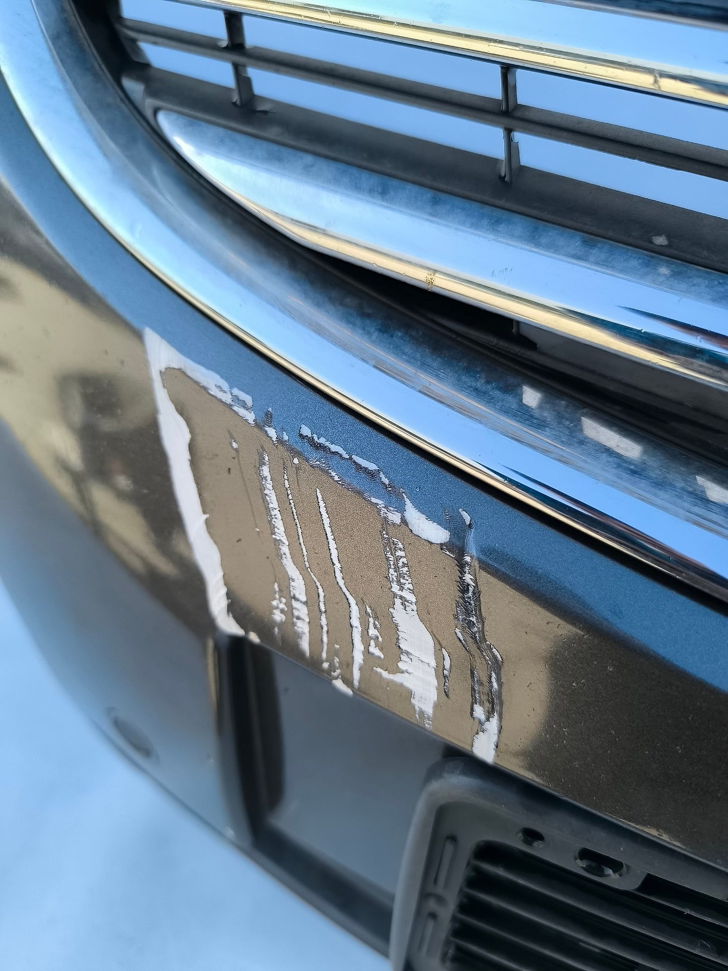 Paraurti anteriore grigio canna di fucile Opel Insignia anno 2010 ecoAG7082