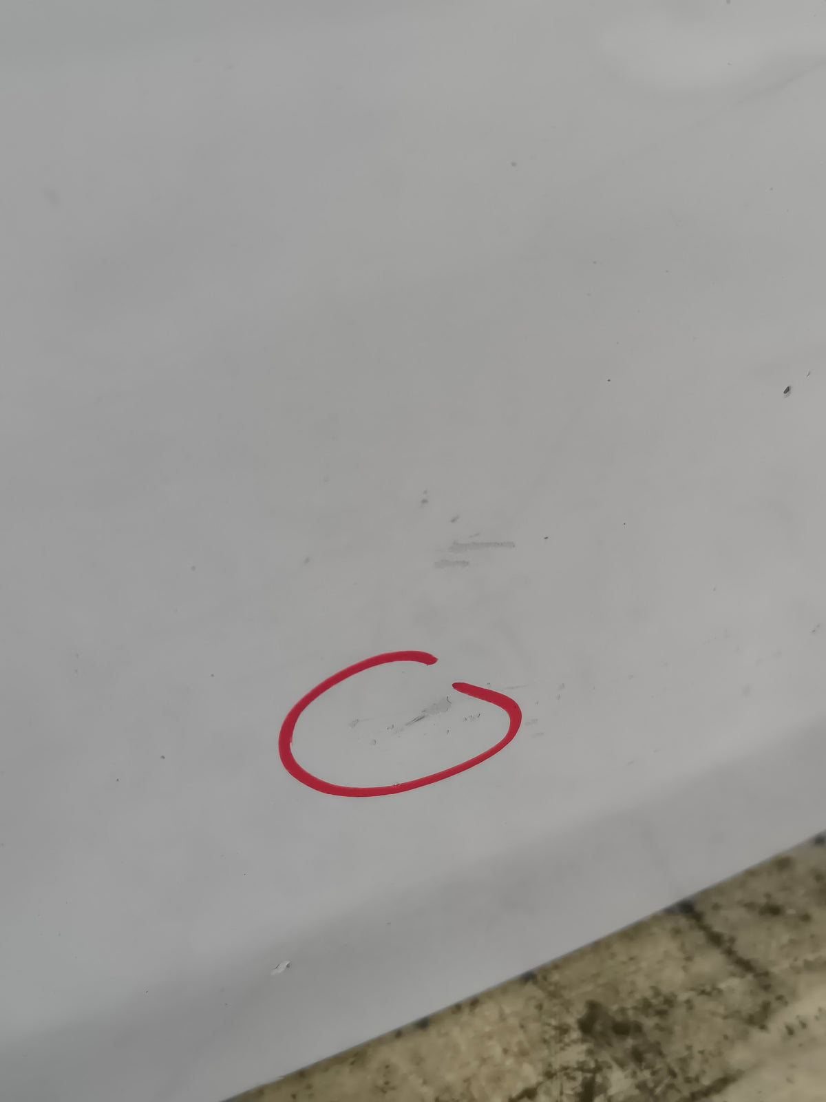 Porta di carico posteriore dx bianco Volkswagen Caddy II (2K) anno 2010-2015 ecoAG9718