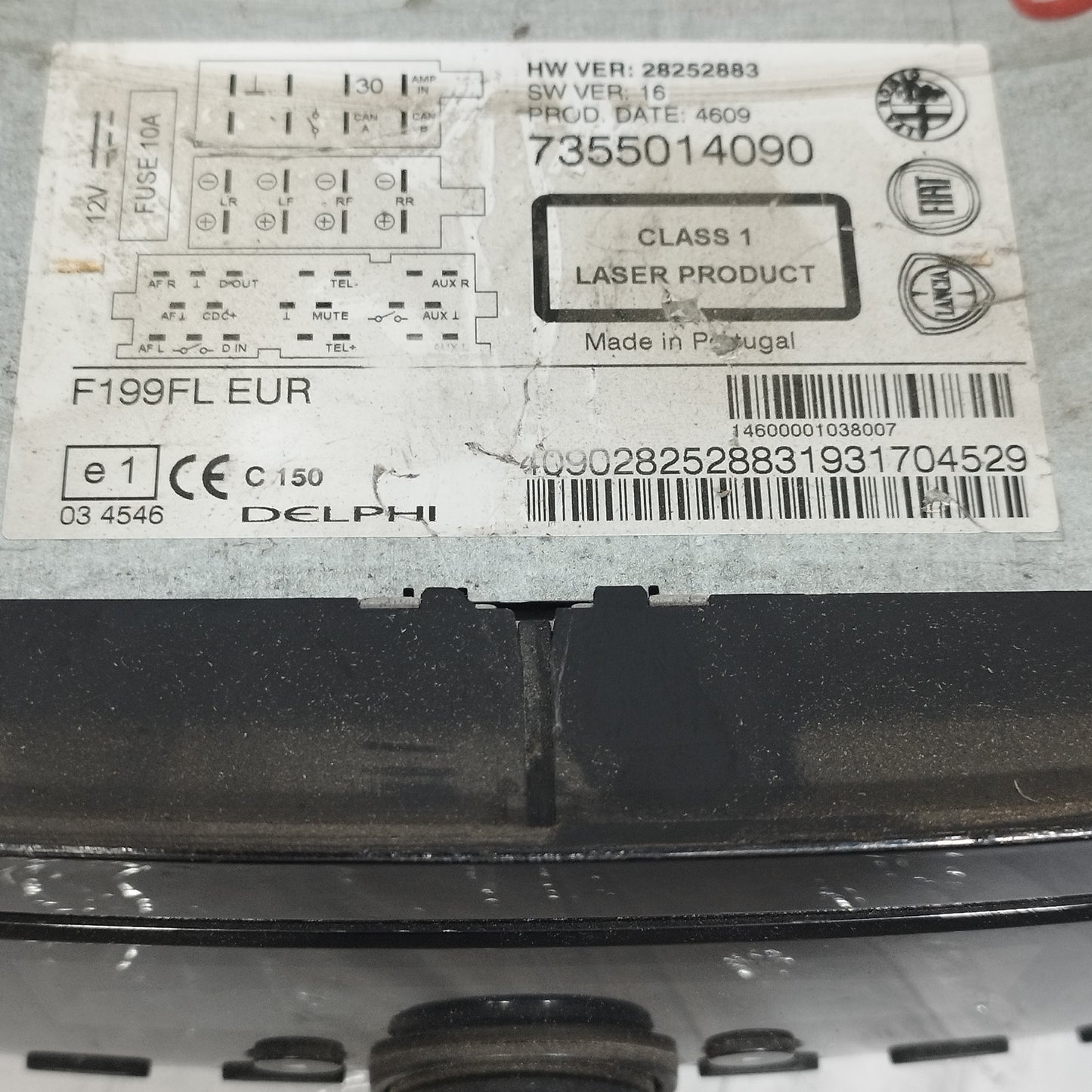 Autoradio Fiat Punto Evo ecoAG134