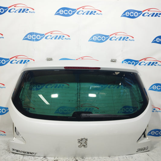 Pearl white tailgate Peugeot 3008 2011 ecoAC9602