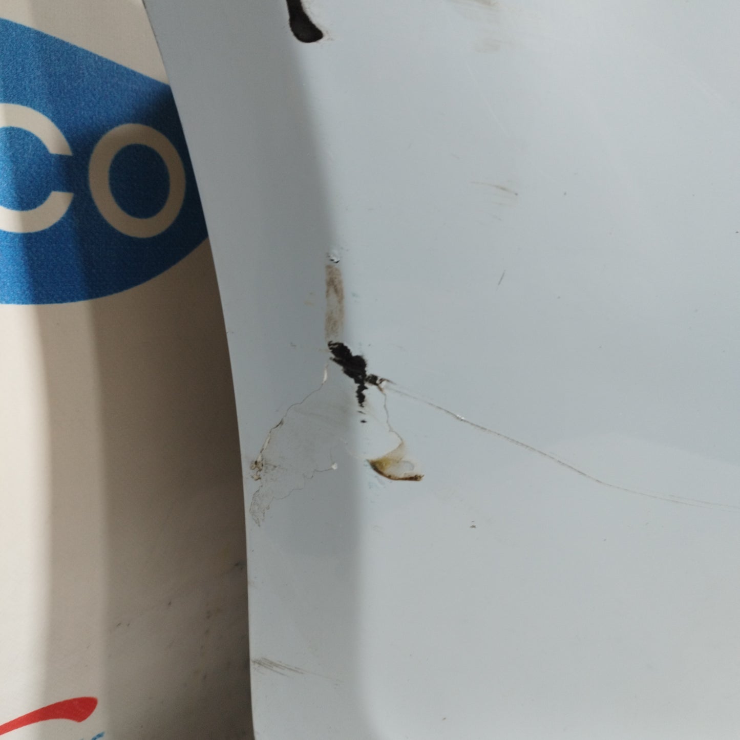 Light blue front bumper Fiat 500 2009 ecoAC10375