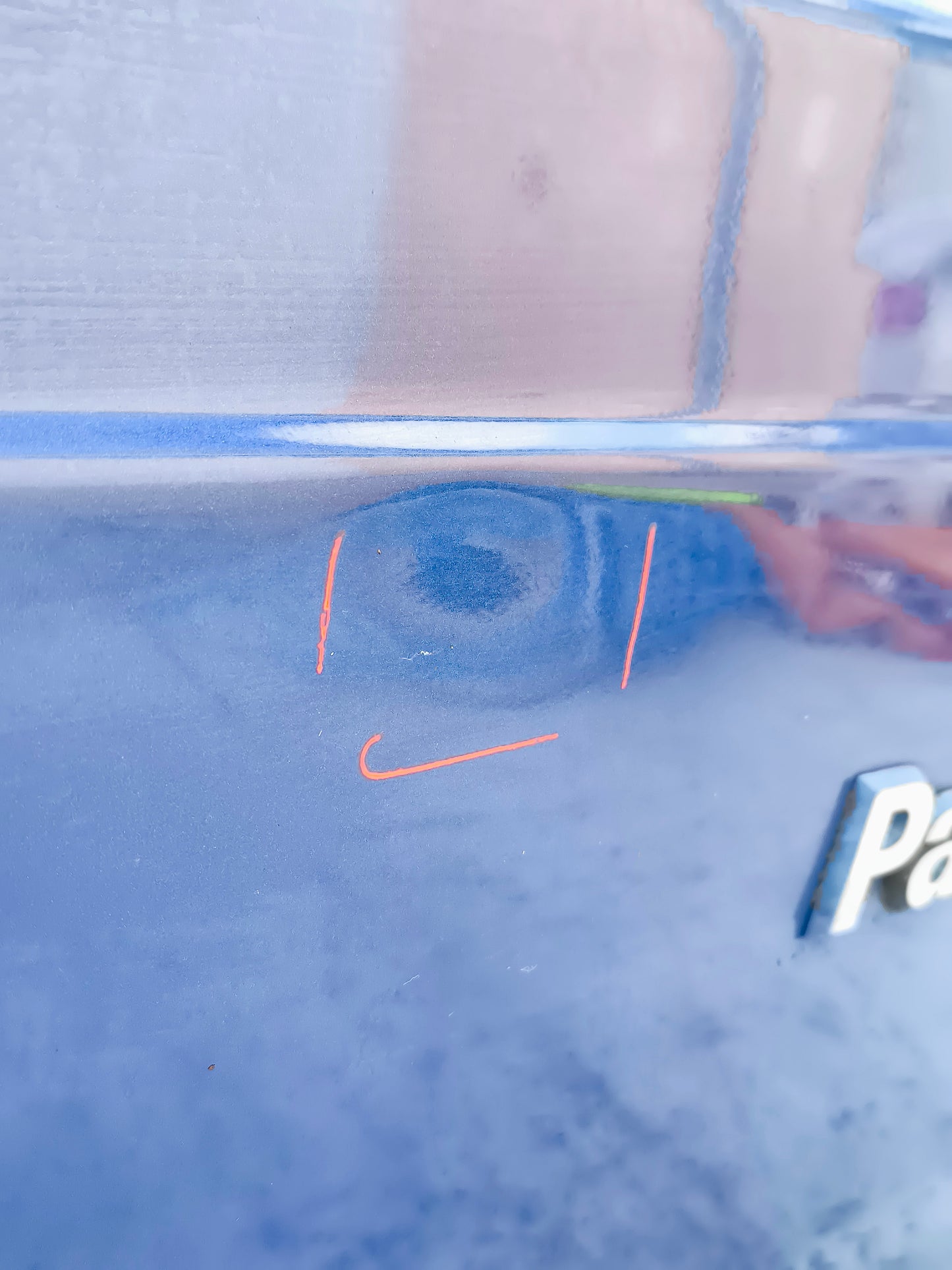 Portellone posteriore blu lido Fiat Panda 1995 ecoAG6012