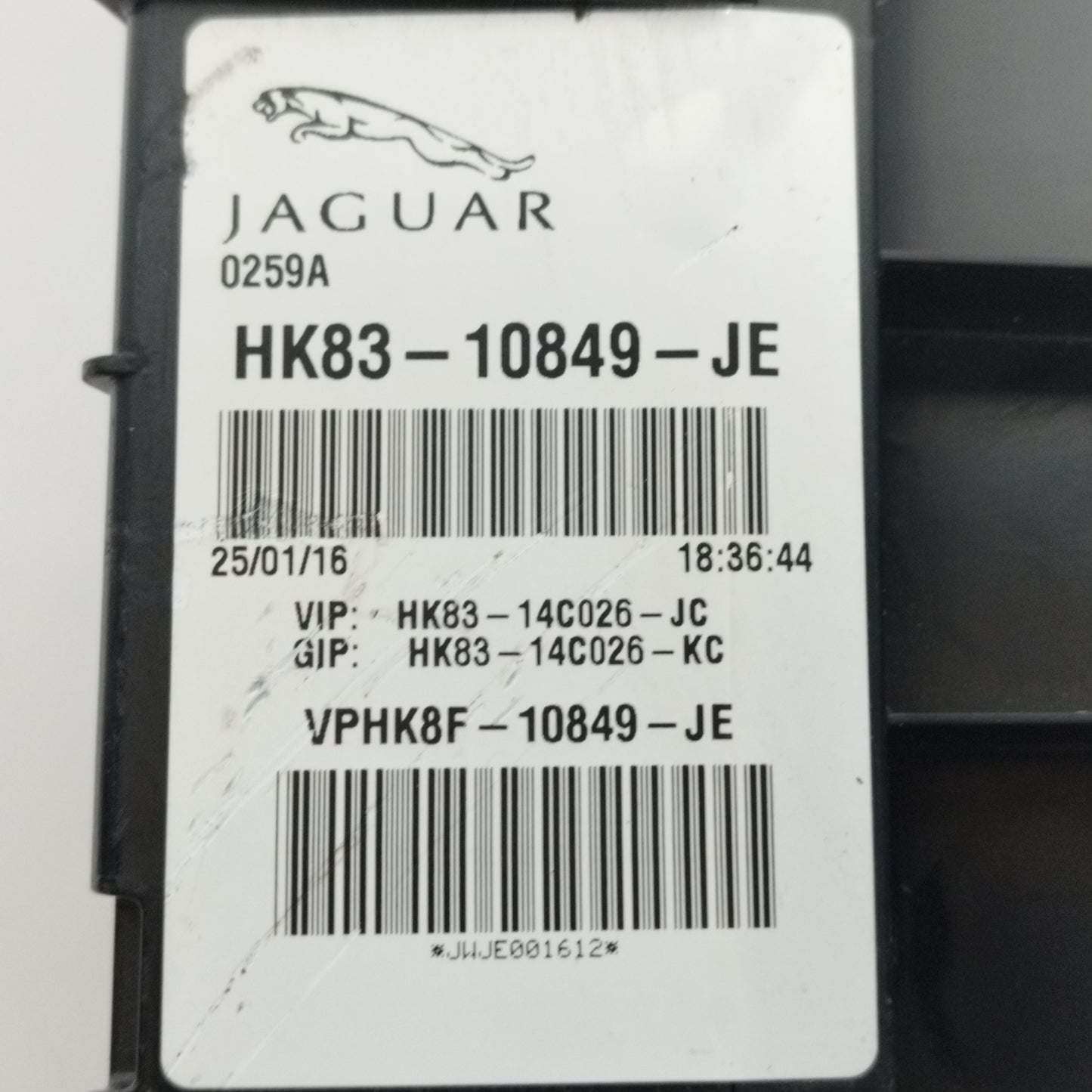 Cockpit Jaguar F-pace 3.0D 2018 Kabeljau: HK83-10849-JE ecoAC11340