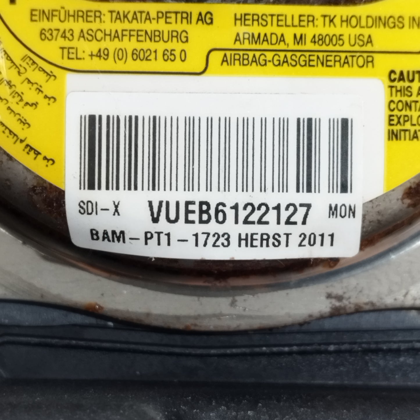 Nissan Micra K13 2011 Steering Wheel Airbag Cod: Bam-PT1-1723 ecoAC12201