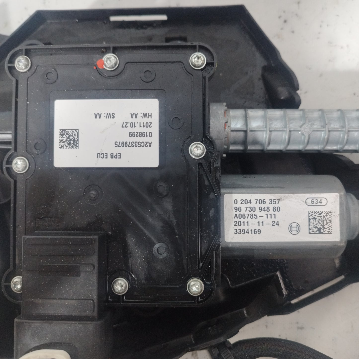 Elektrische Handbremse Peugeot 3008 2011 Code 0204706357- 9673094880 ecoAC9601