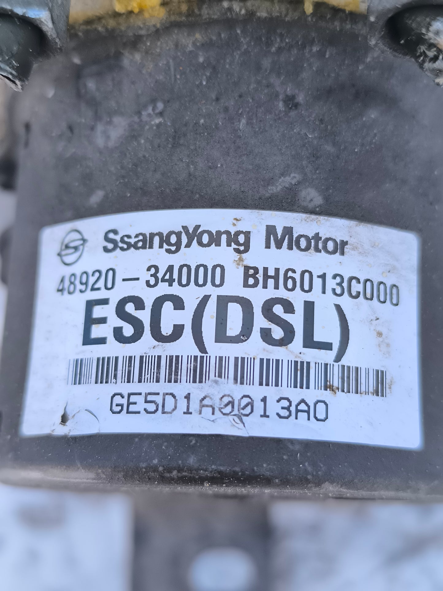 ABS SsangYong korando cod: 5WY7F19E ecoAG8324