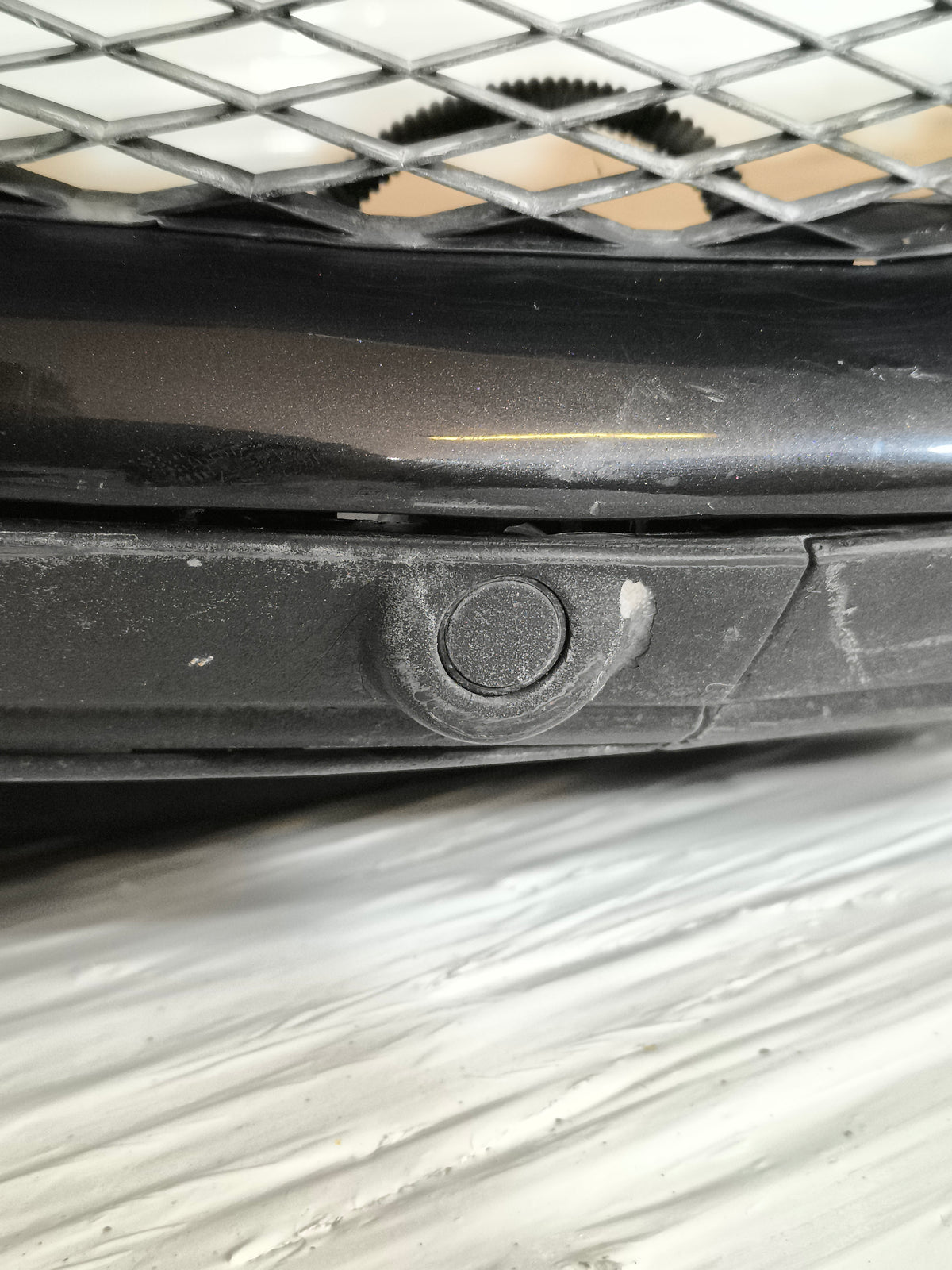 Paraurti anteriore nero Volkswagen Touareg I (7L) anno 2002-2006 ecoAG9836