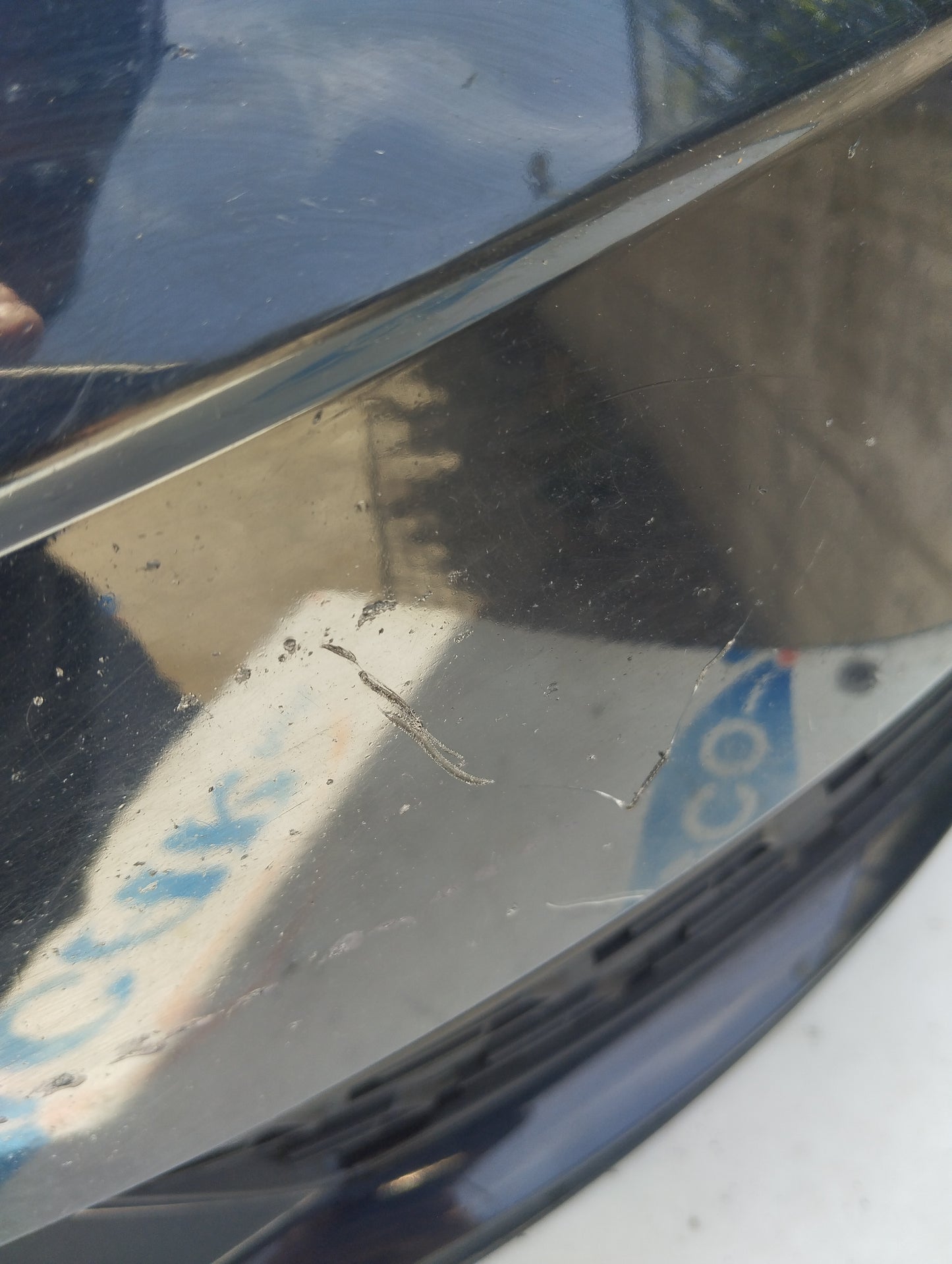 Dark blue front bumper Seat Leon 2016 ecoAG4595