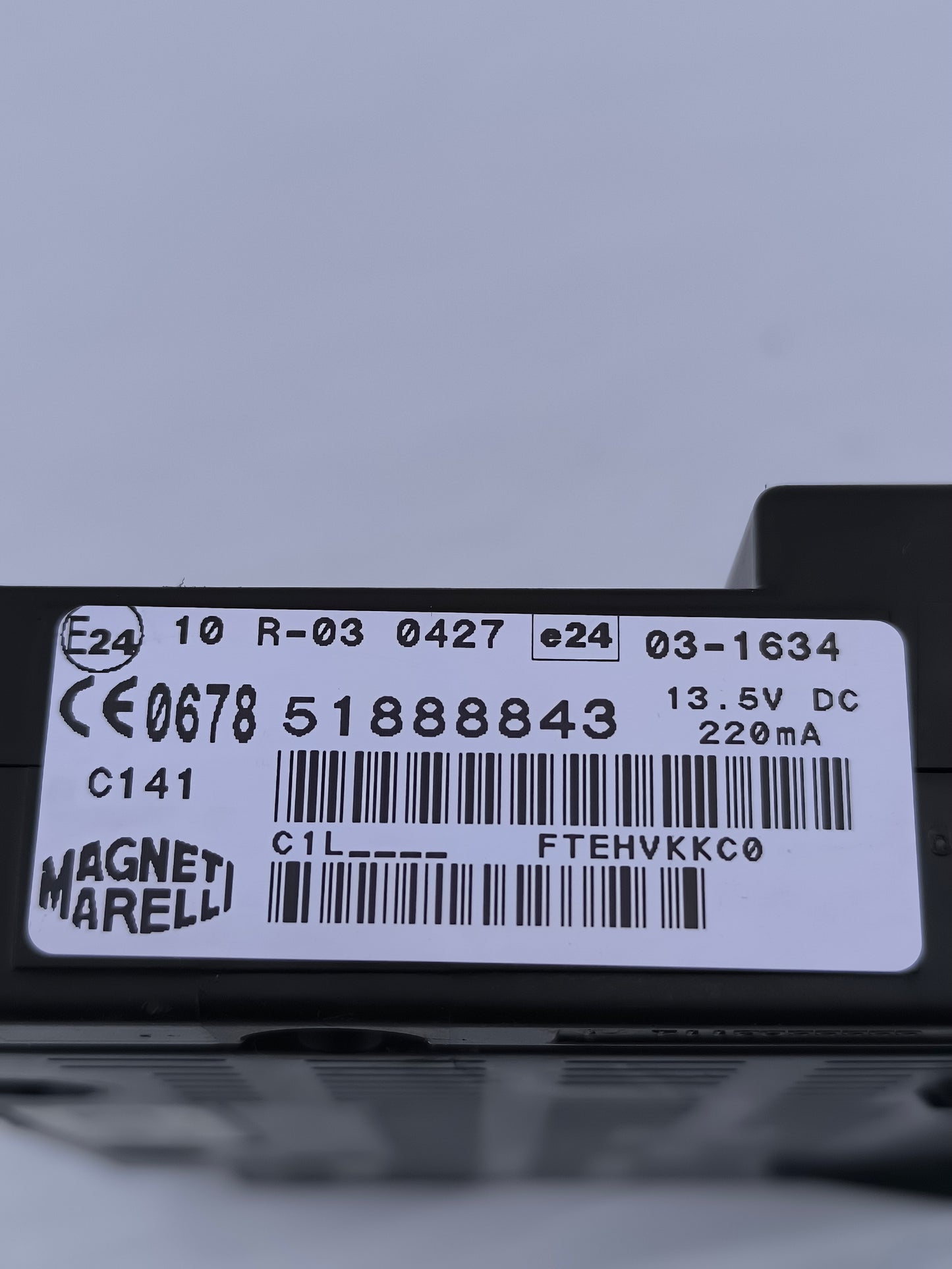 Centralina Blue & me Fiat Punto Evo Cod. 51888843 ecoAG6528