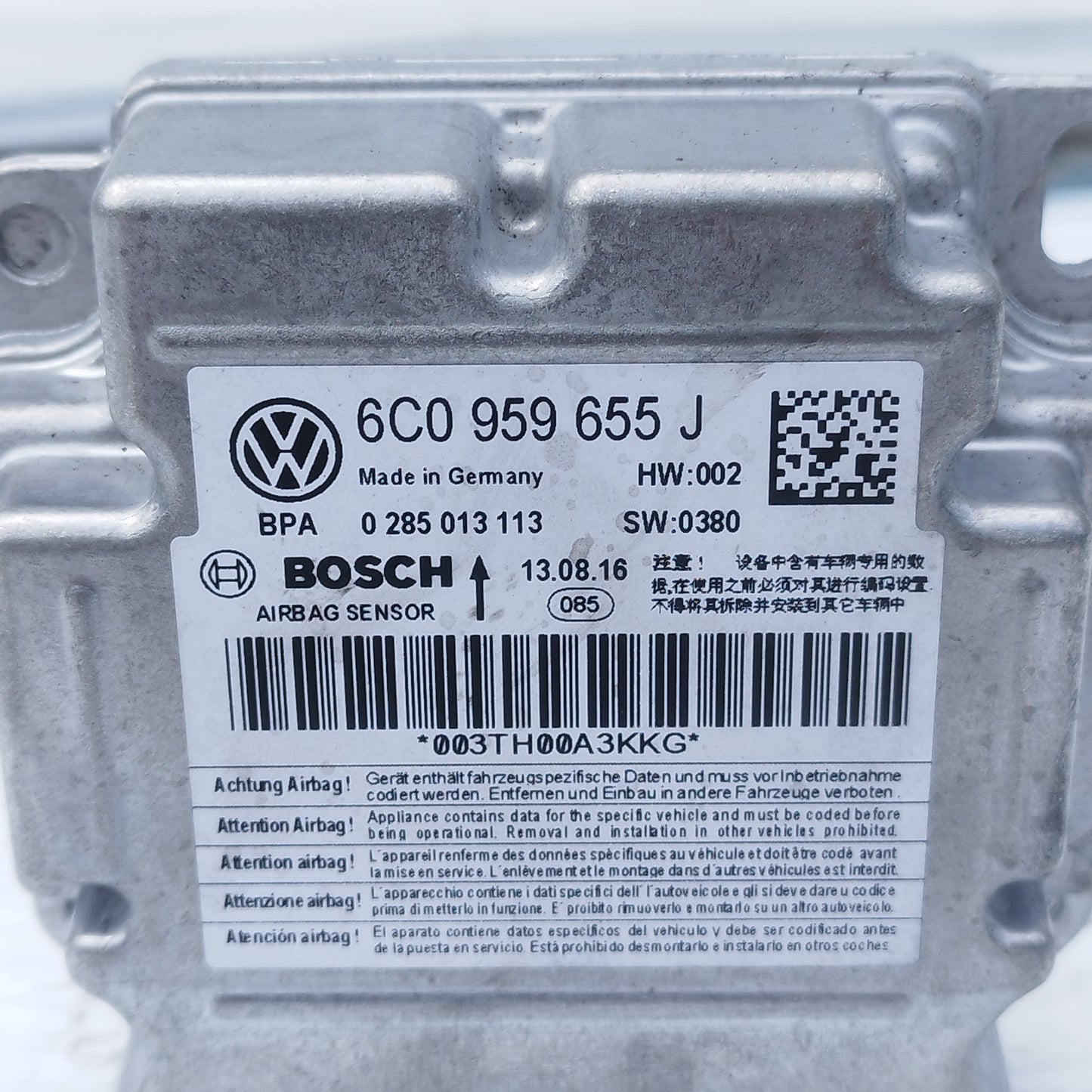 Kit airbag Volkswagen Polo 2015 cod: 6C0959655J ecoAC15697