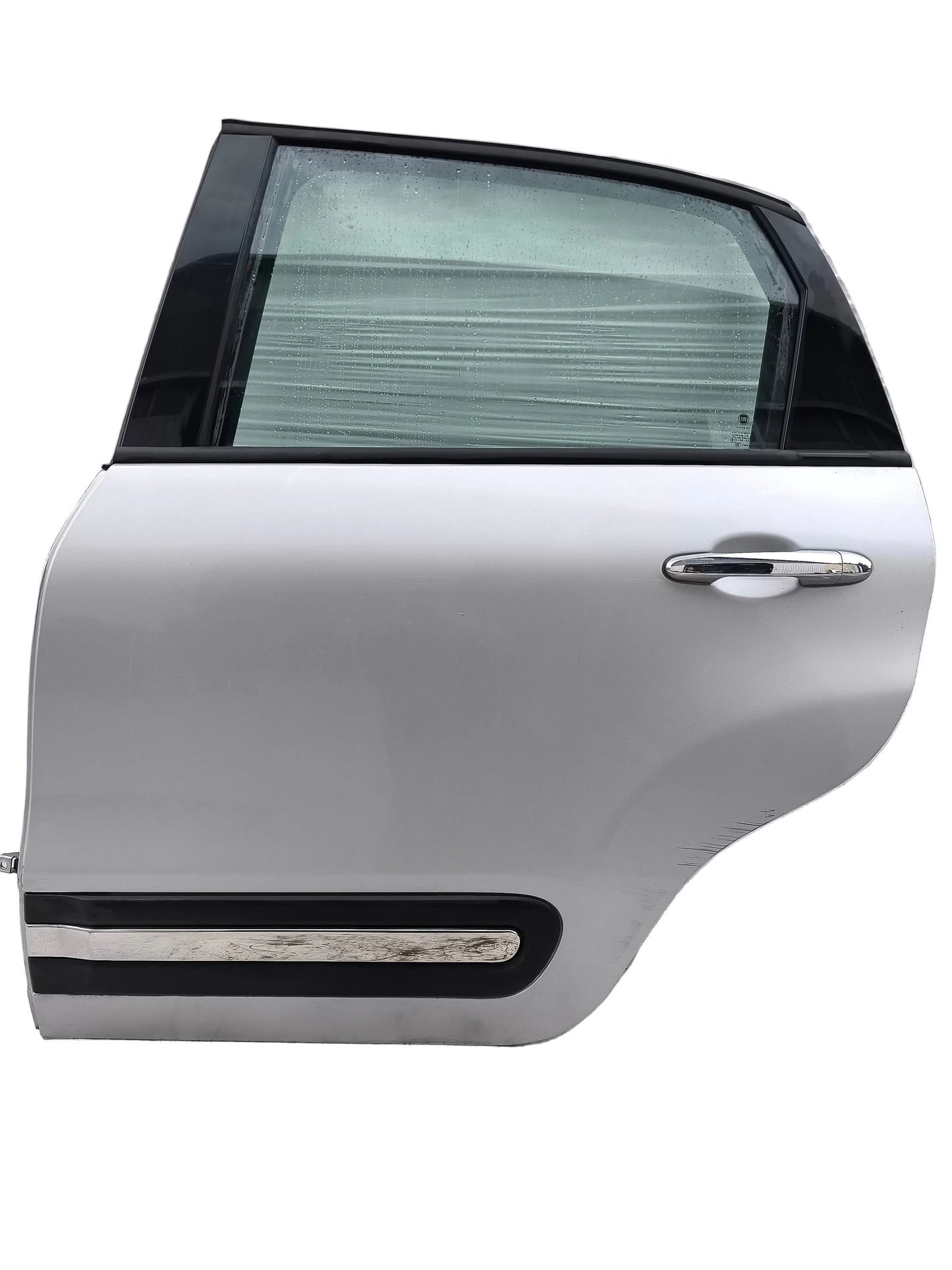 Sportello posteriore grigio argento sx Fiat 500L 2013-2022 ecoAG8441
