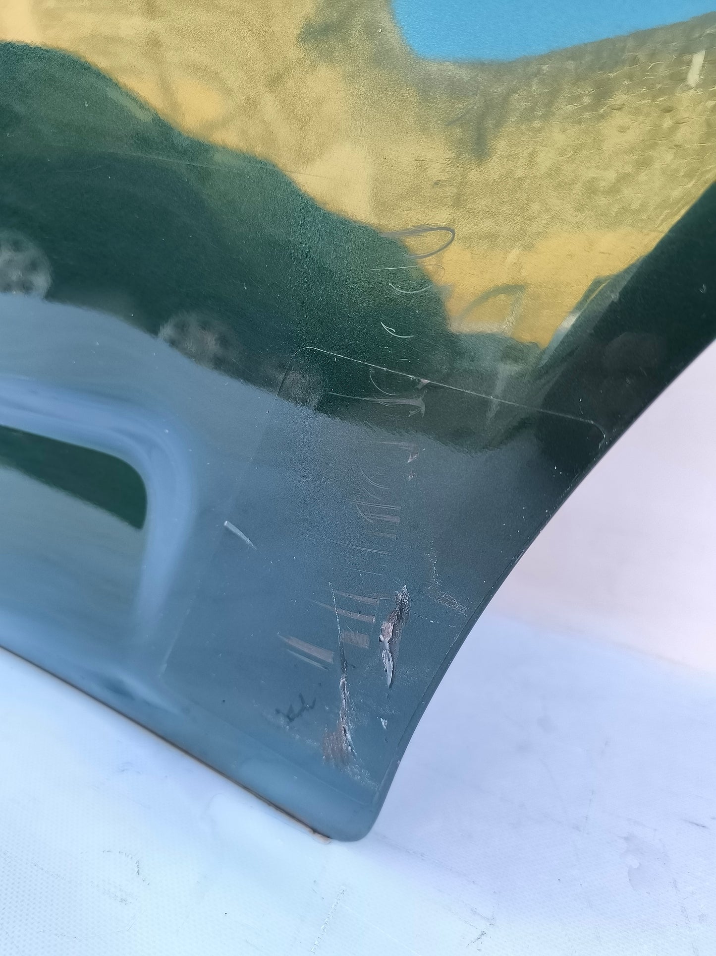 Dark green left rear door Daihatsu Terios year 2010 has scratches and is bumped ecoAG7173