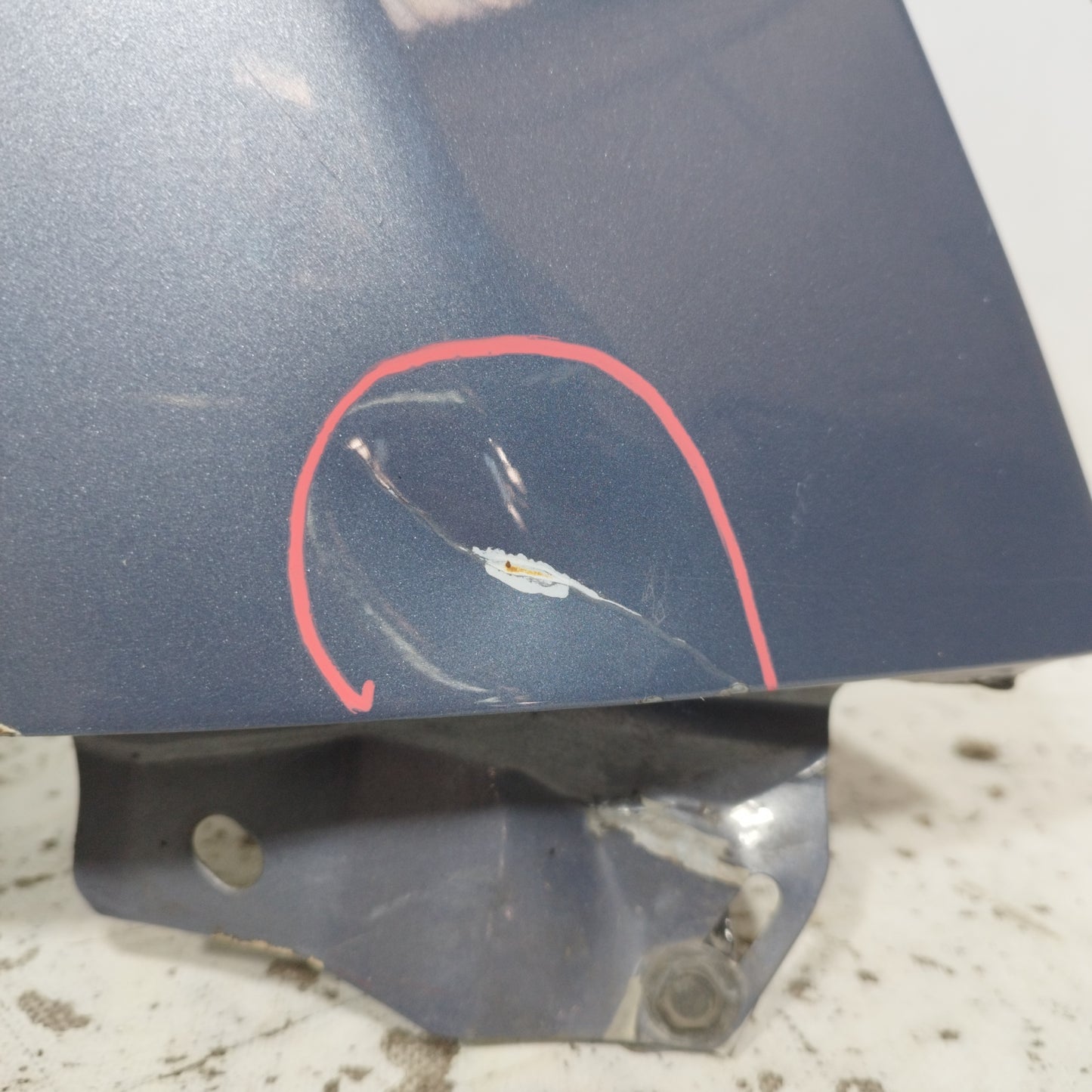 Right fender denim gray Nissan Qashqai 2010 restyling ecoAC3269