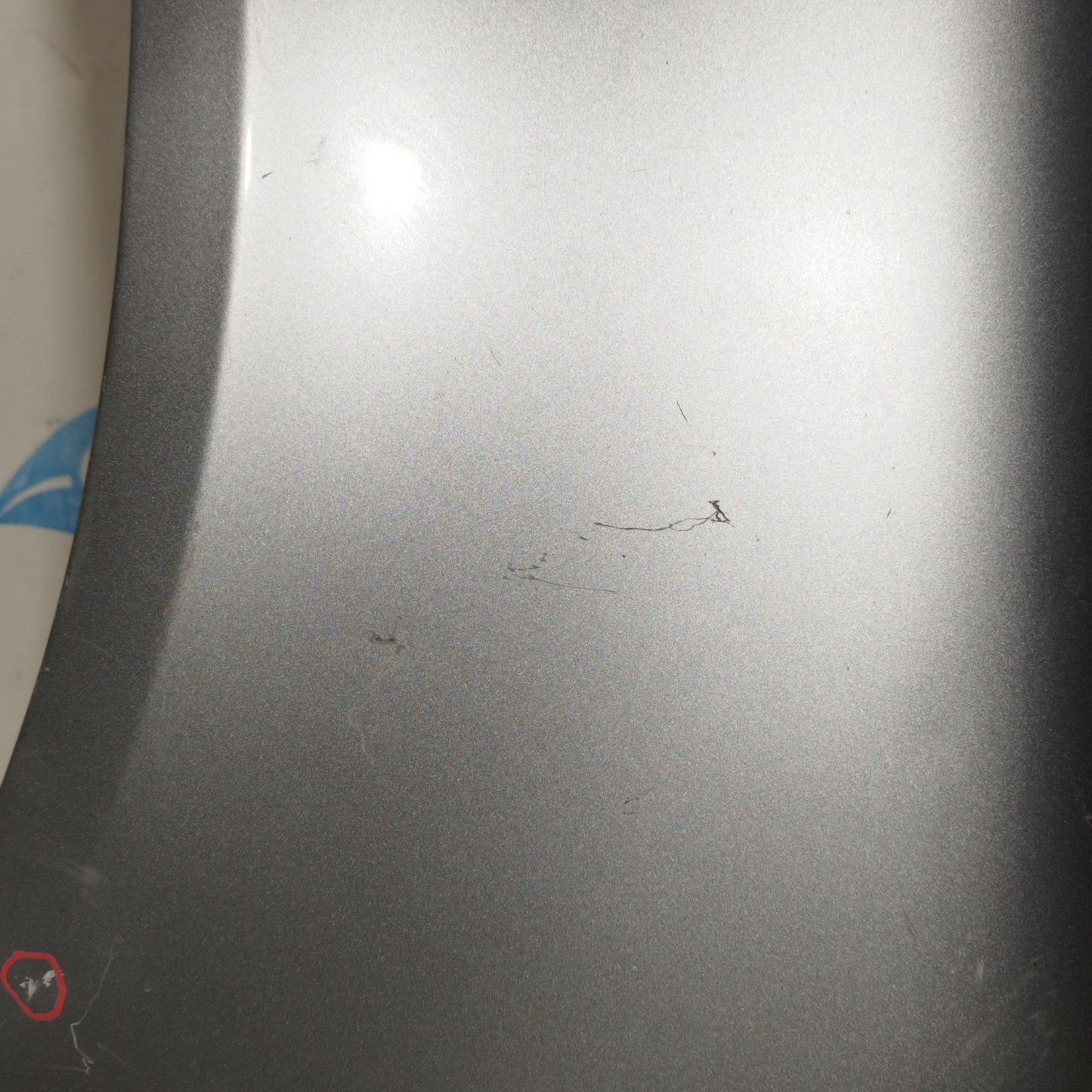 Front mudguard left silver grey Volkswagen Golf 5 2007 ecoAC10714