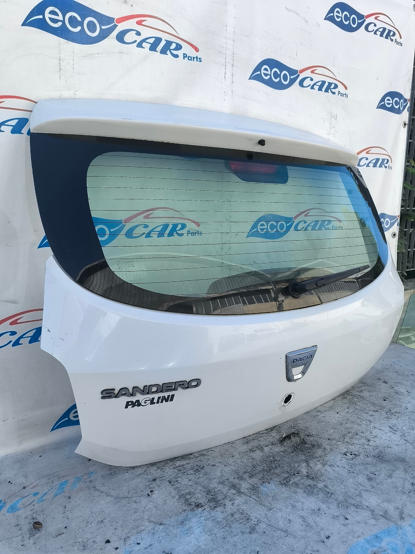 Portellone posteriore bianco Dacia Sandero 2012 ecoAG5912