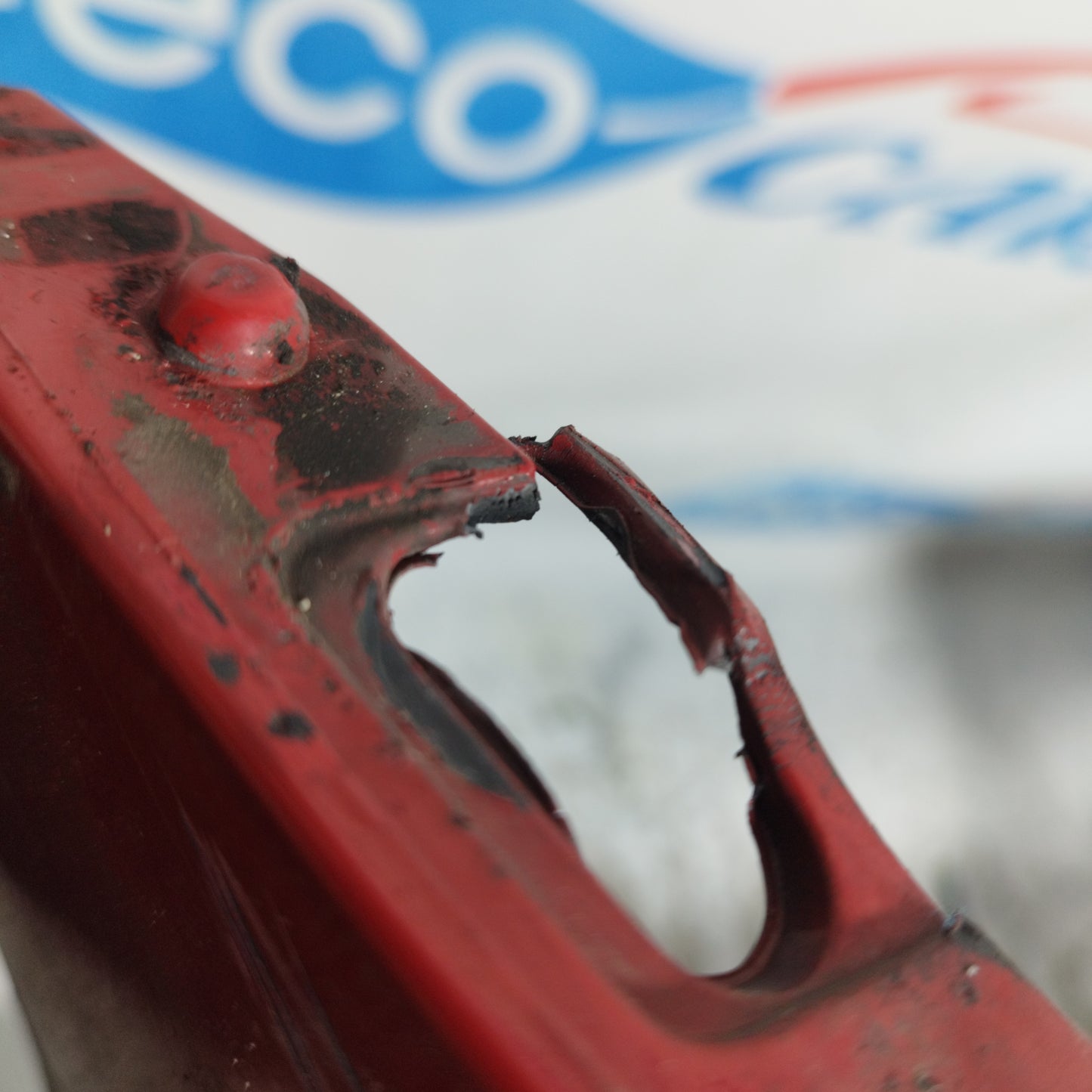 Red front bumper Fiat Doblo 2006 ecoAC10695