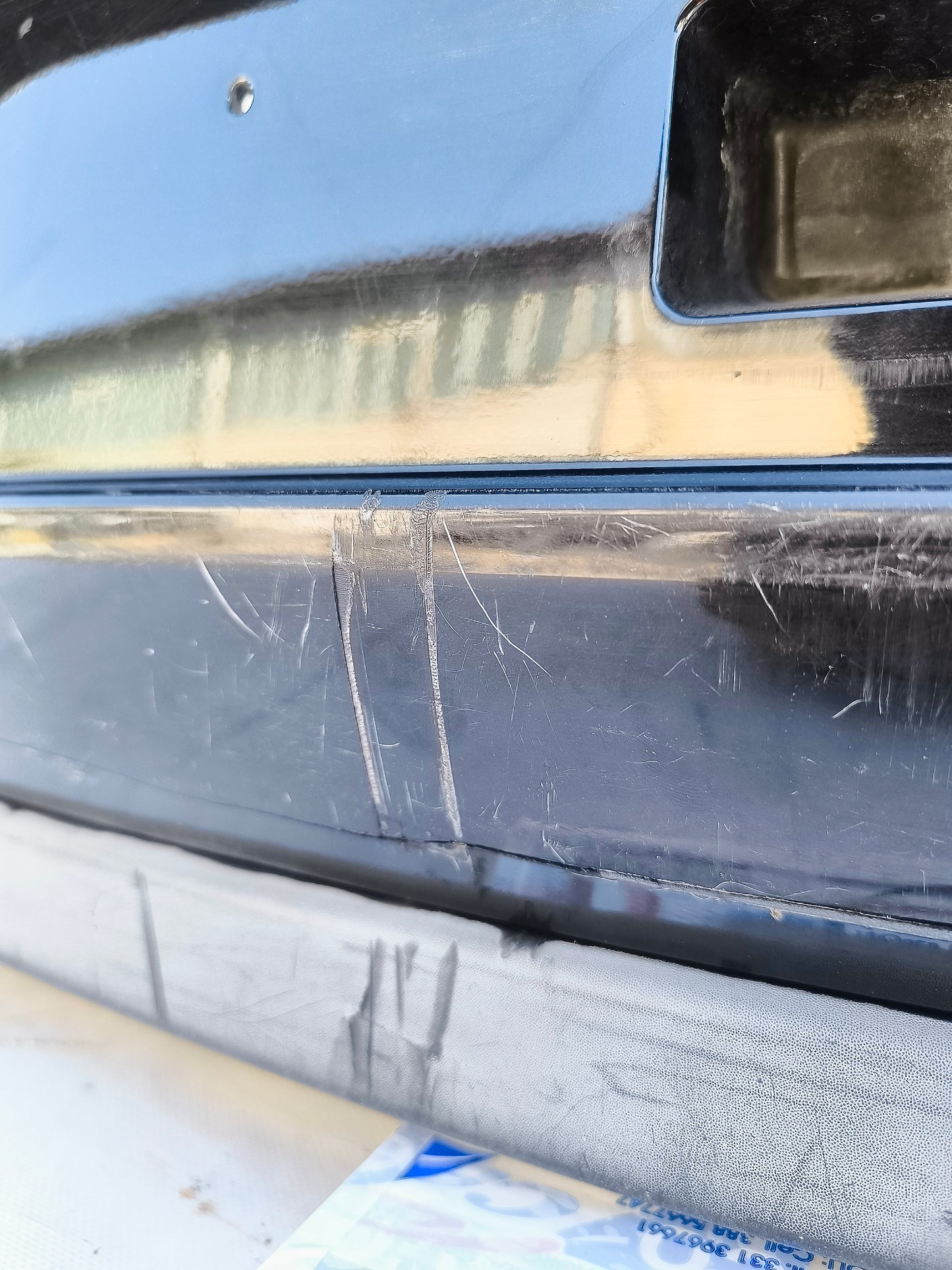 Paraurti posteriore nero Citroën C3 anno 2014 ecoAG7216