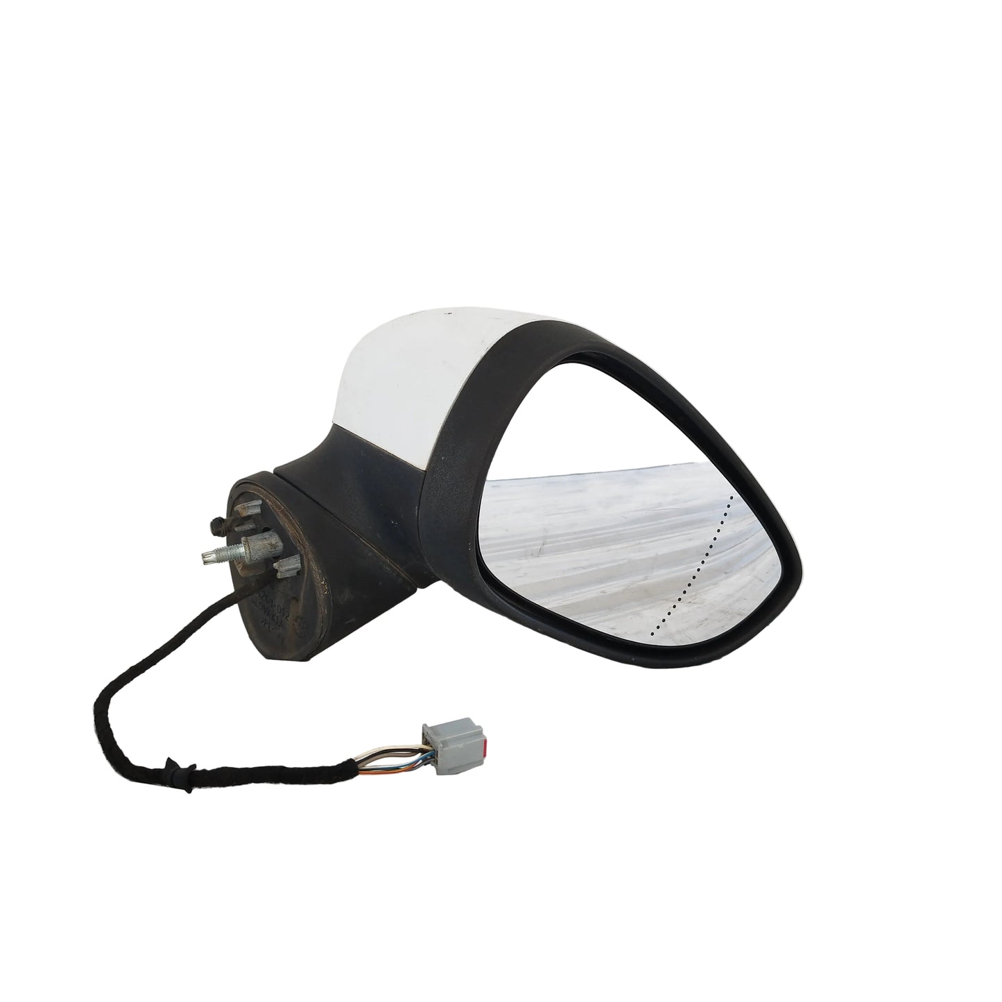 Specchietto elettrico anteriore dx bianco Ford Fiesta (mkVI) 2008-2013 6 fili ecoDM380