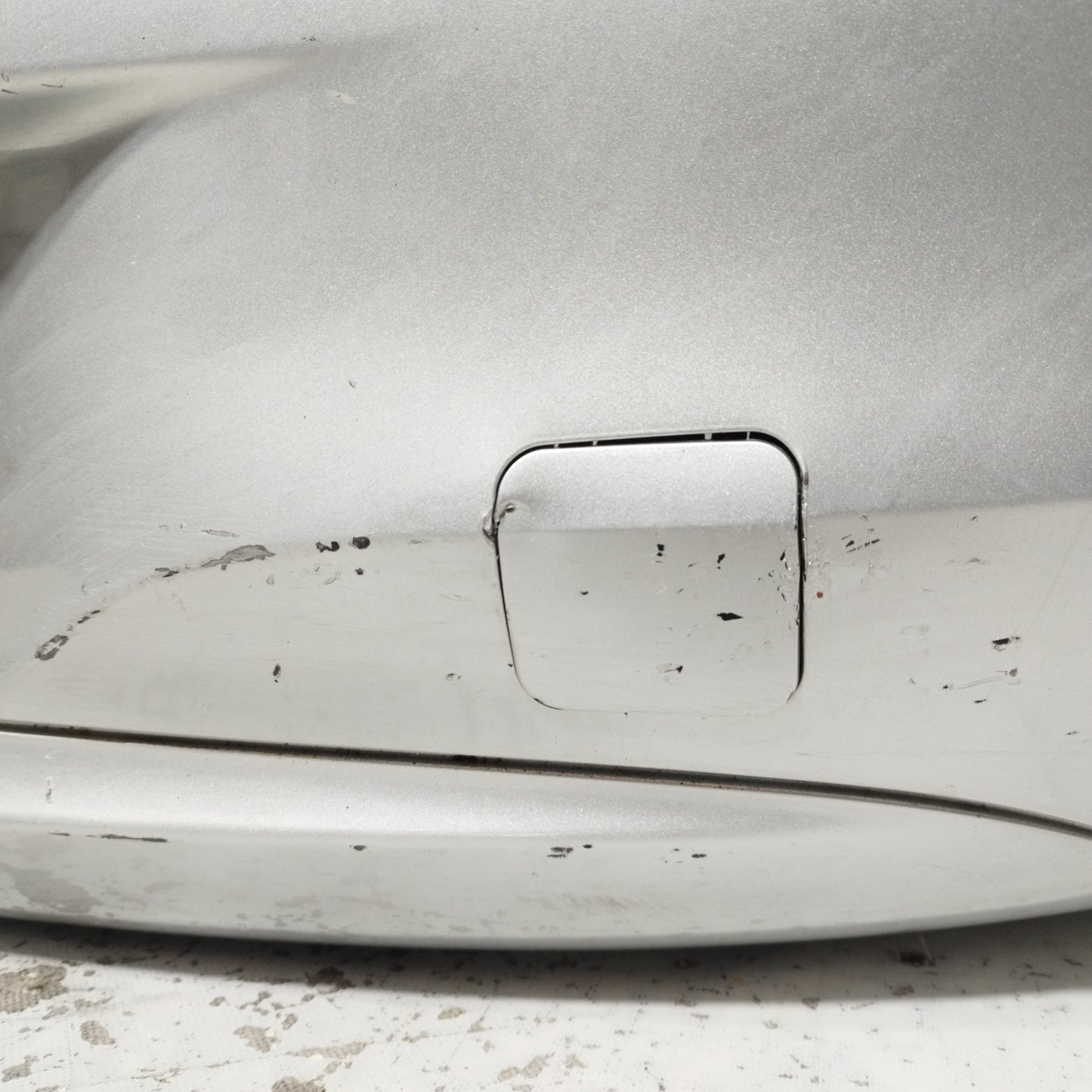 Rear bumper silver grey Opel Corsa E 2017 ecoAC10906