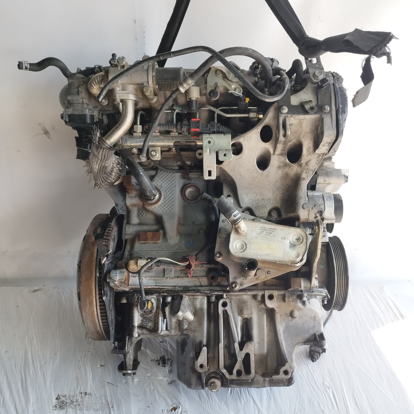 Engine Opel Zafira B / Astra H 1.9 CDTI 8v 120cv 2008 cod: z19dt ecoAC7311