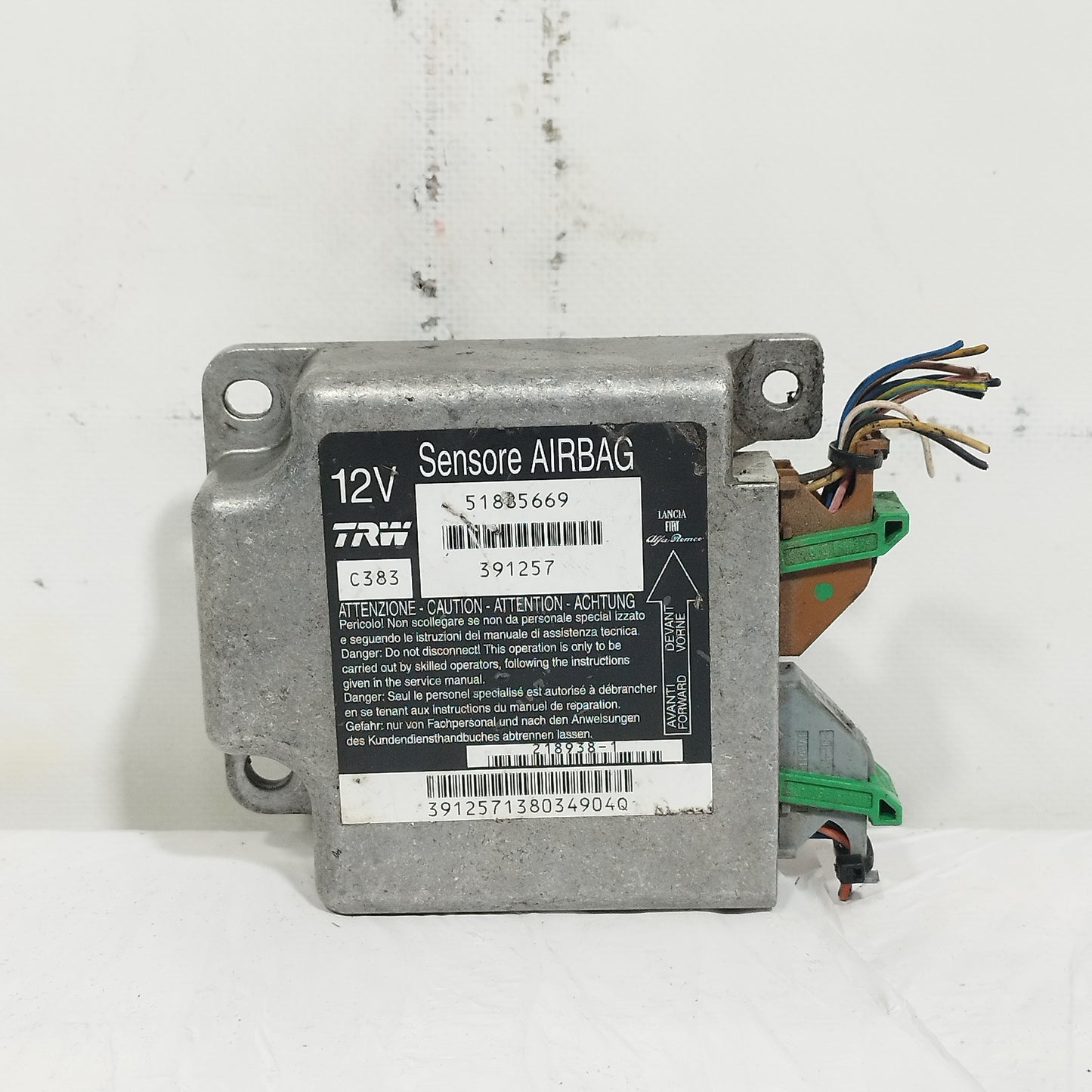Centralina airbag Fiat Panda 2006 cod: 51885669 ecoAC14880