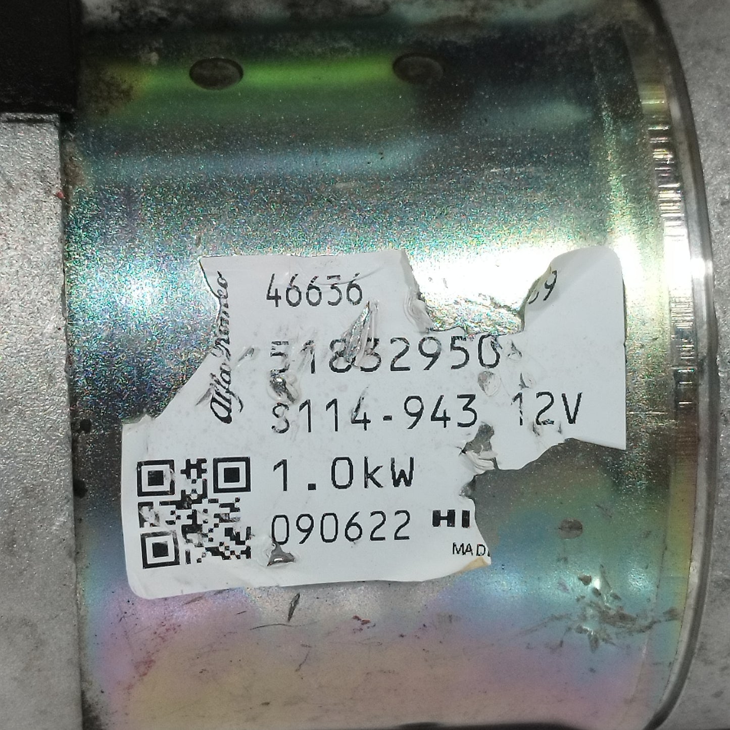 Motorino avviamento Alfa Romeo Mito (955) 1.4 B 2008-2018 cod: 51832950 ecoAC16244